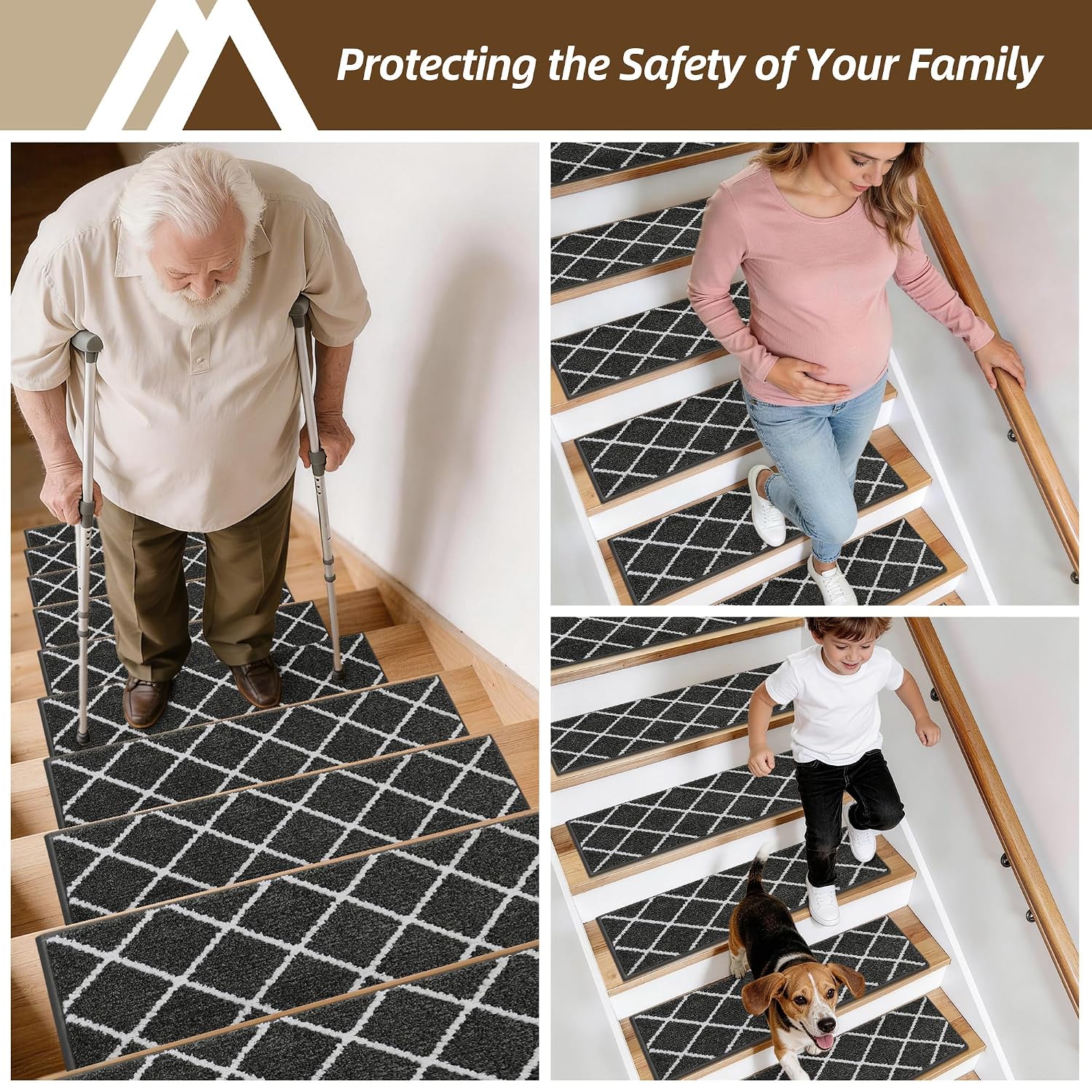 Thumbnail 6 de COSY HOMEER Stair Treads 9 x 28 in