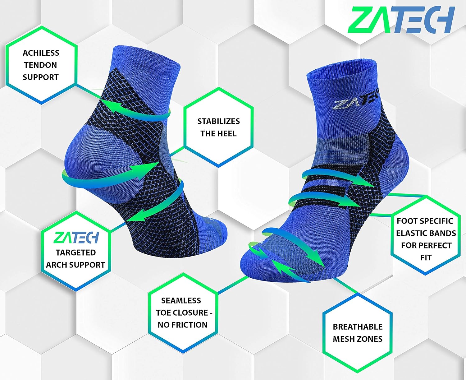 Detalle 2 de ZaTech Plantarfasziitis Socken 1 Paar