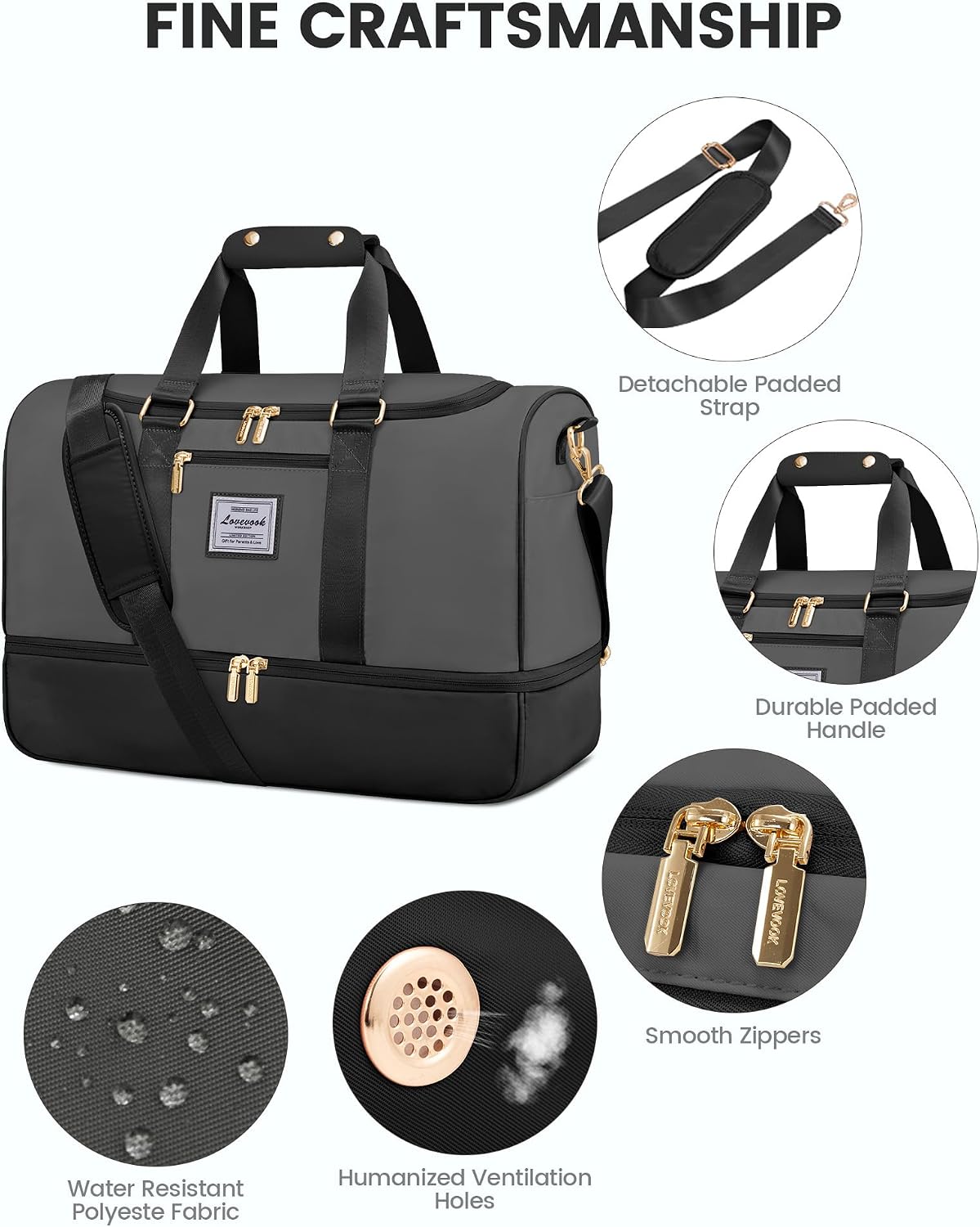 Thumbnail 3 de LOVEVOOK Weekender Reisetasche 37L