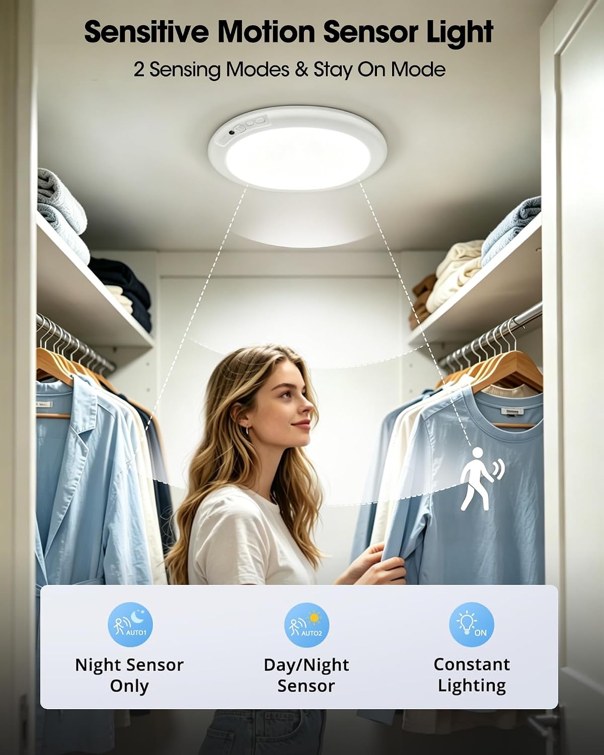 Detalle 2 de Rechargeable Ceiling Lights, 2-Pack