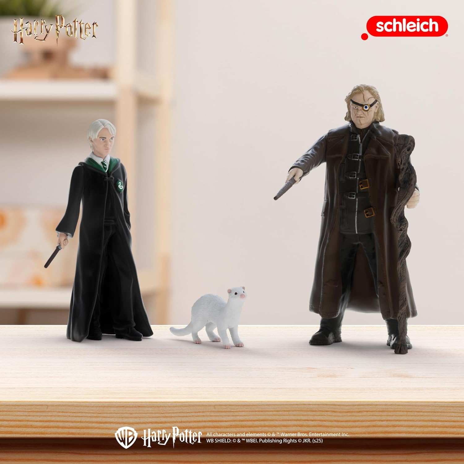 Thumbnail 1 de Schleich Harry Potter 14907: Moody (Occhio di Malocchio) e Draco Malfoy con donnola, set da 3 figure articolate