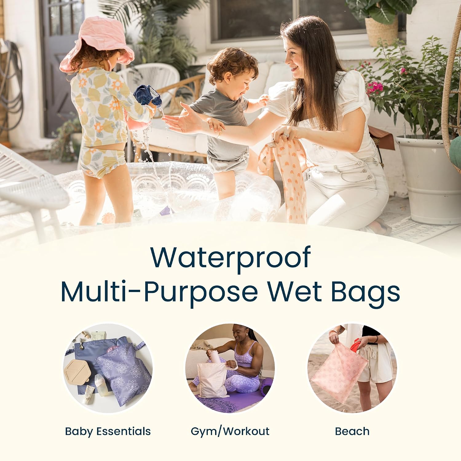 Thumbnail 1 de Tiny Twinkle Waterproof Wet Bag 2-Pack: Reusable Travel Bags for Wet Clothes, Diapers and Swimwear