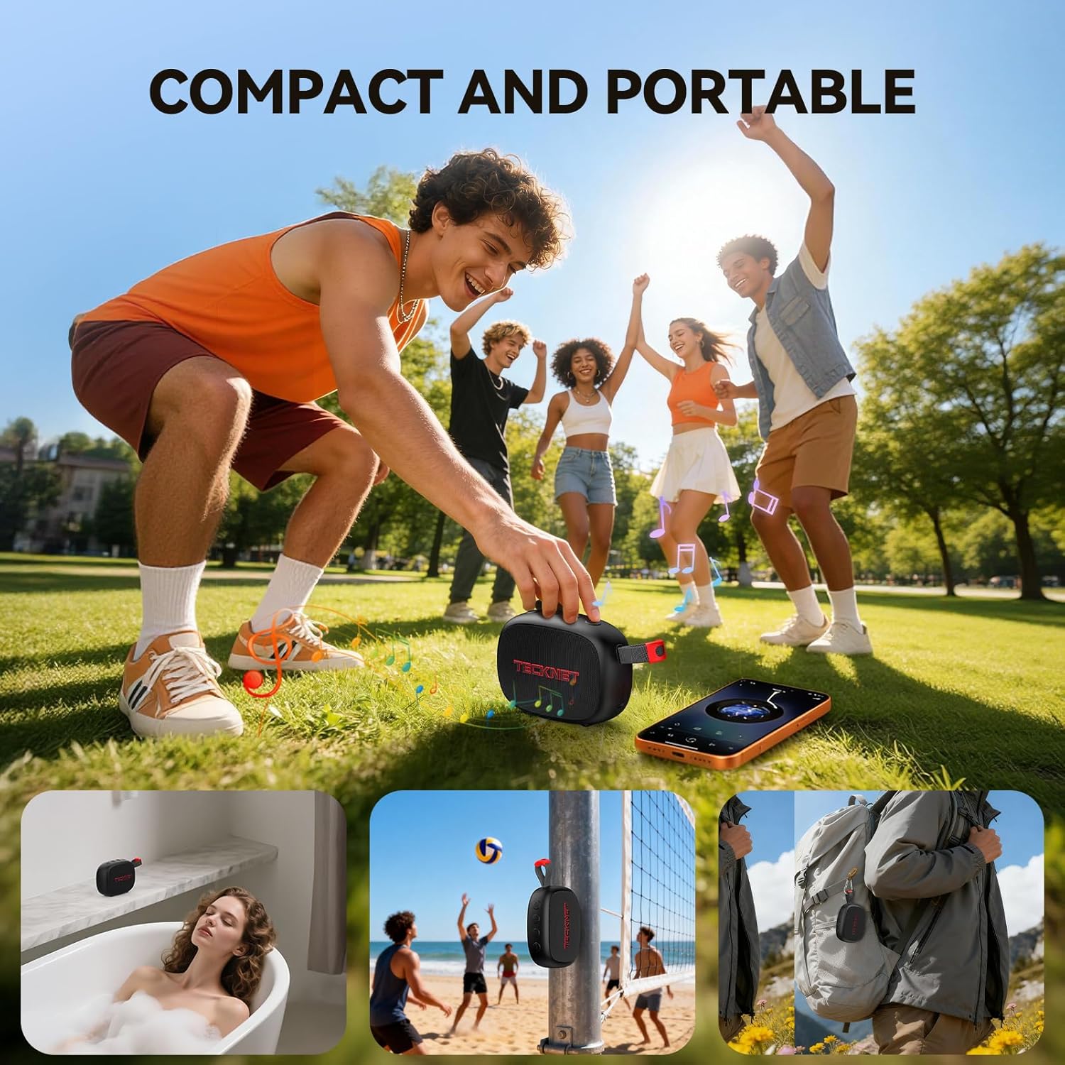 Thumbnail 6 de TECKNET Portable Bluetooth Speaker 30H playtime