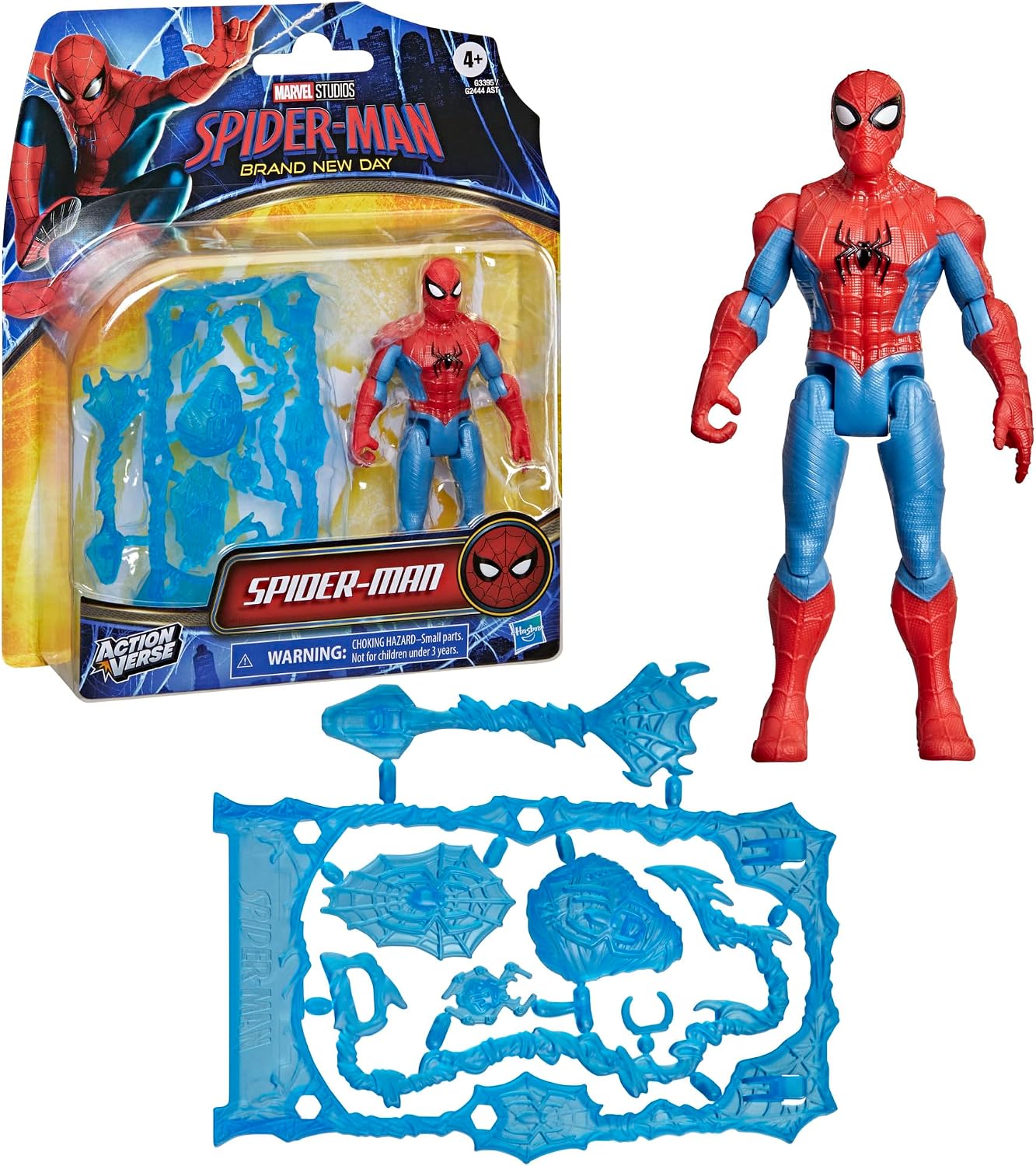 Detalle 2 de Marvel G33955X0 Spider-Man ActionVerse, figurka 11,4 cm z 6 akcesoriami