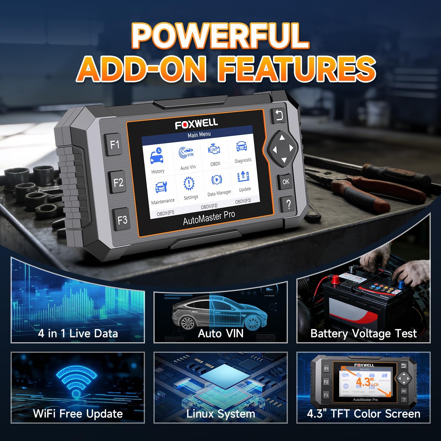 Thumbnail 6 de FOXWELL NT614 Elite OBD2 Scanner 2025