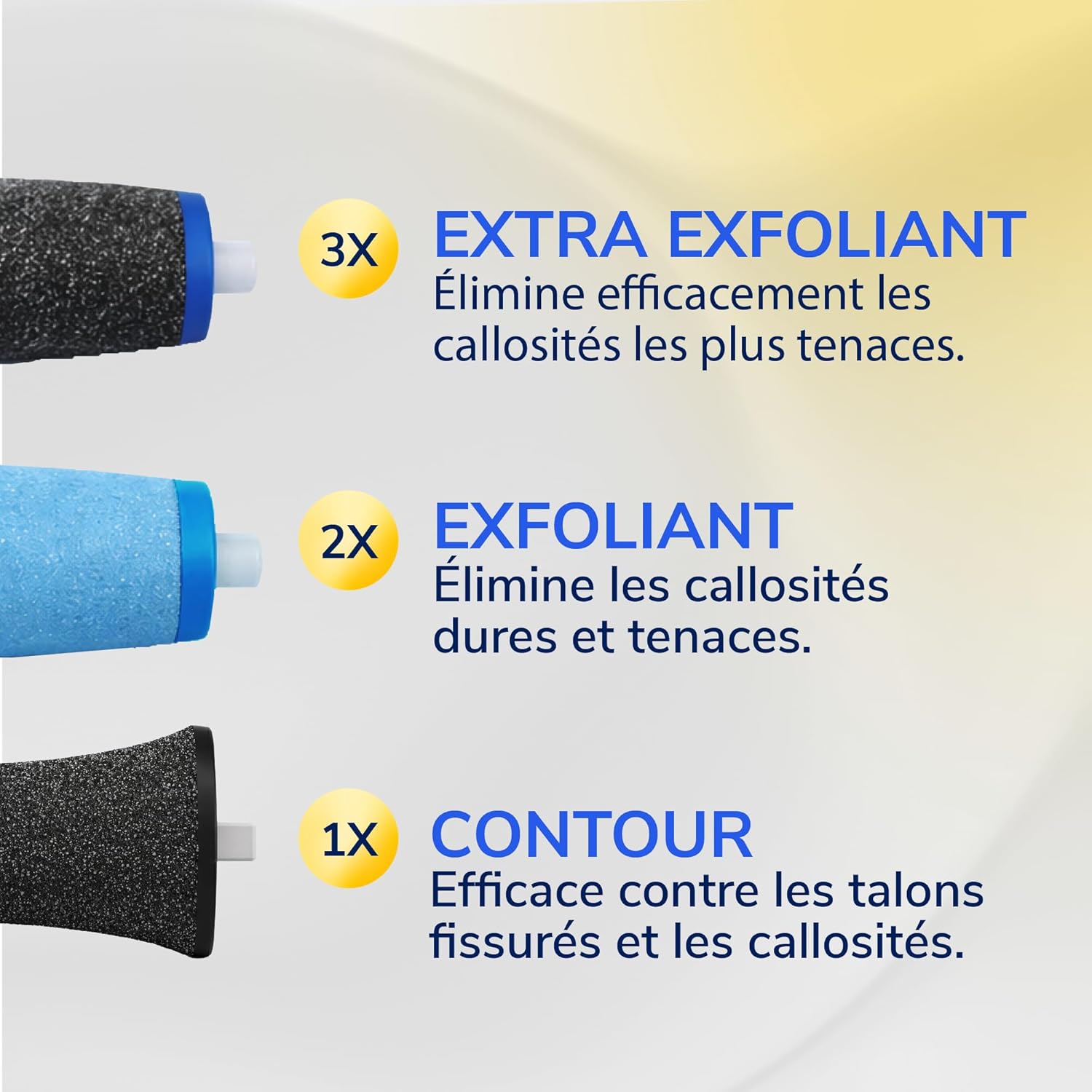 Detalle de Dr. Scholl's Pack de 6 Rouleaux de remplacement pour râpe électrique – Essentials pour des pieds plus lisses
