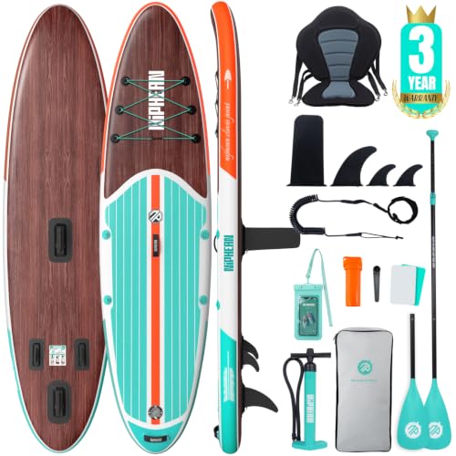 Detalle de Niphean Tabla Paddle Surf Hinchable 320 cm con Accesorios: estabilidad y versatilidad para familias