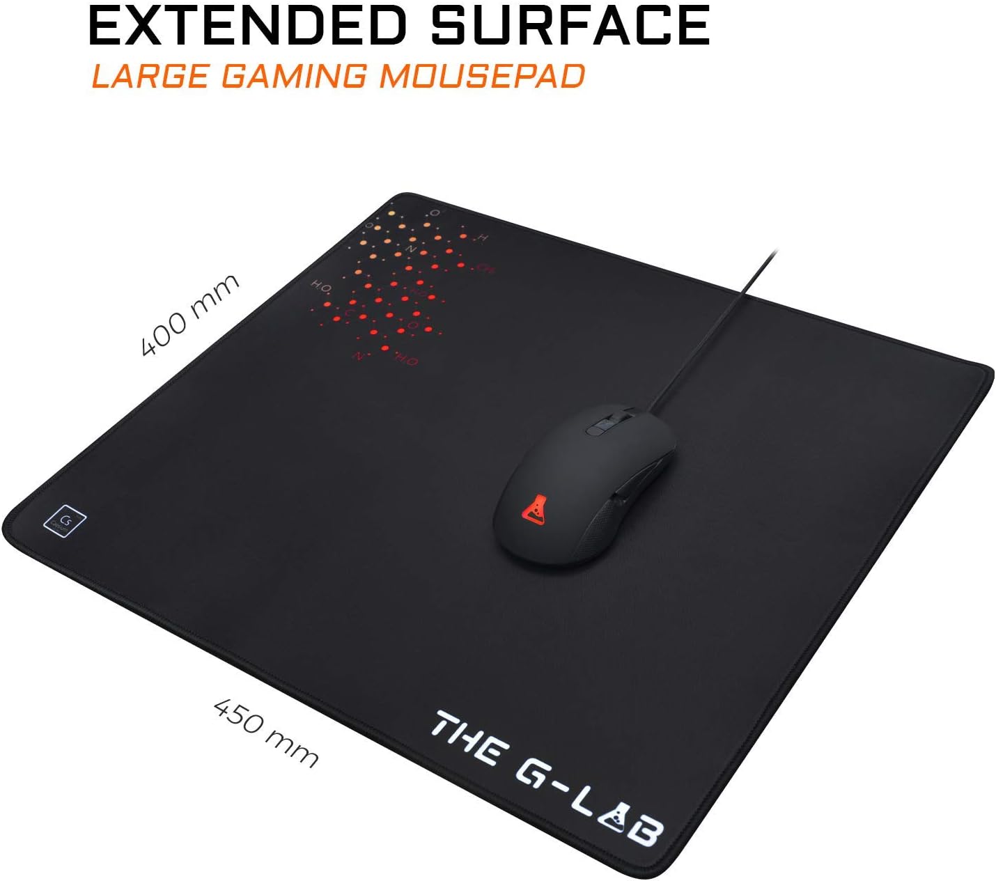 Thumbnail 2 de THE G-LAB Pad Ceasium 450x400 mm Gaming-Mauspad