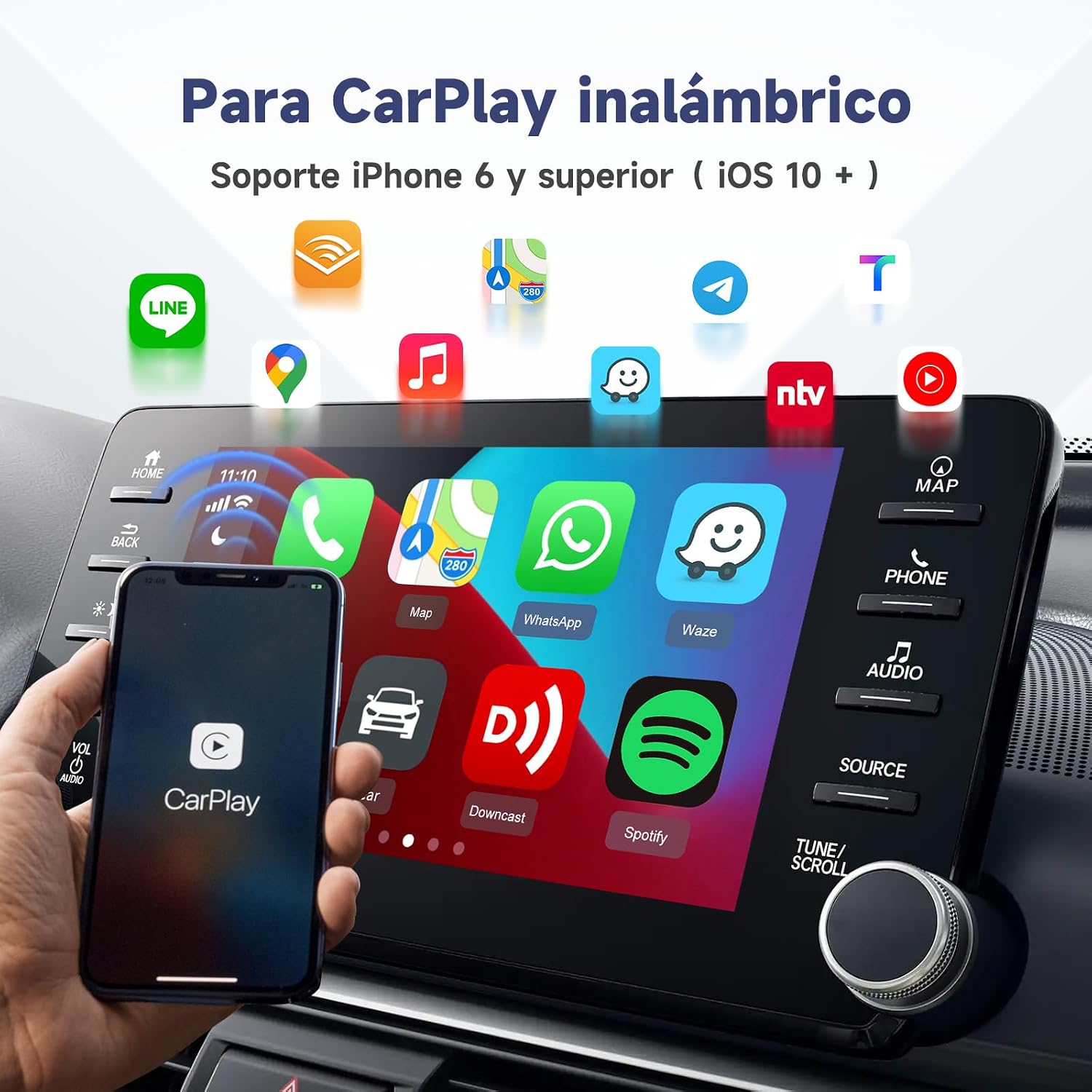 Detalle 2 de Carlinkit Mini SE Adaptador inalámbrico CarPlay