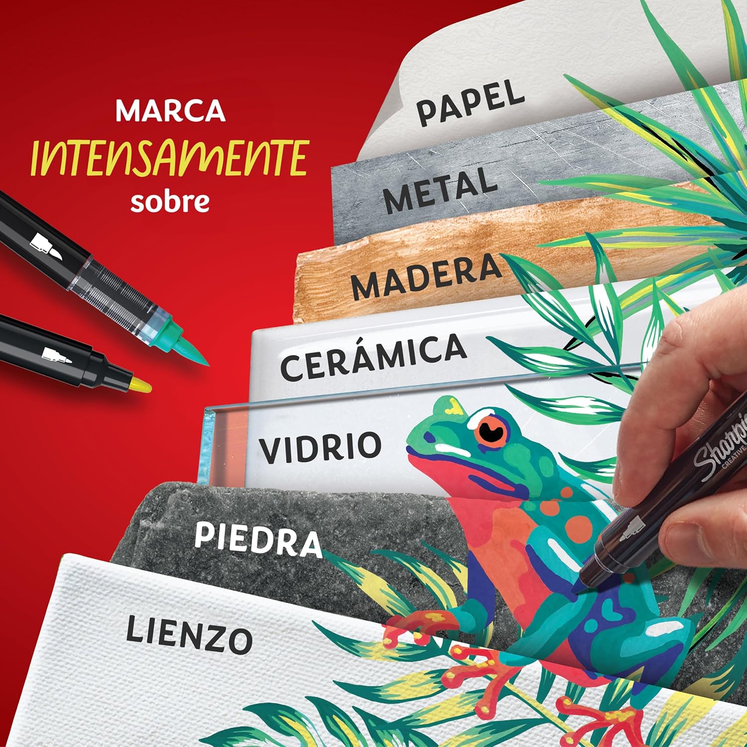 Thumbnail 6 de Sharpie Marcadores Acrílicos a Base de Agua, Punta Bala Gris 6 Piezas ✏️