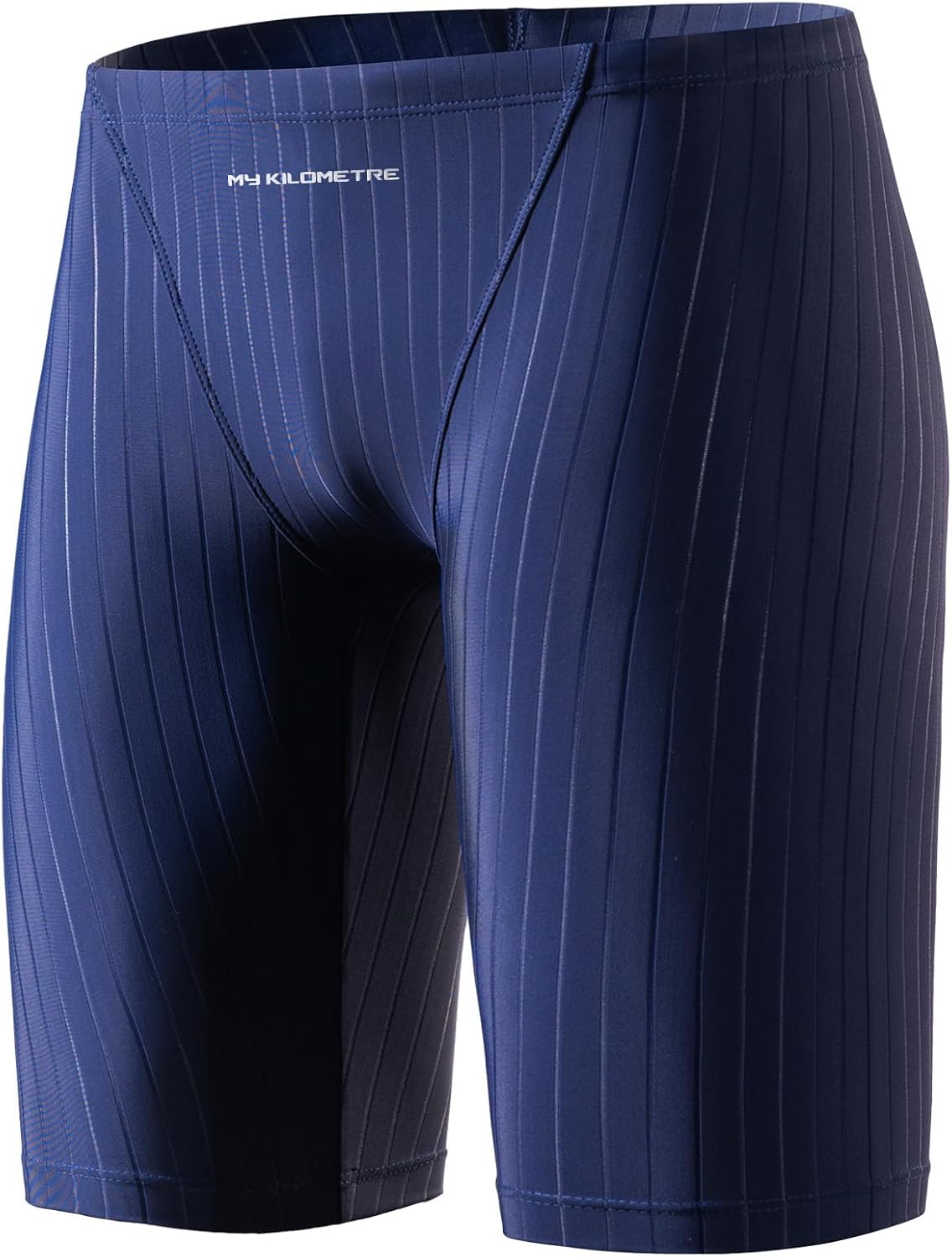 Detalle de MY KILOMETRE Jammer Swimsuit Mens Solid Endurance Long Training Jammer