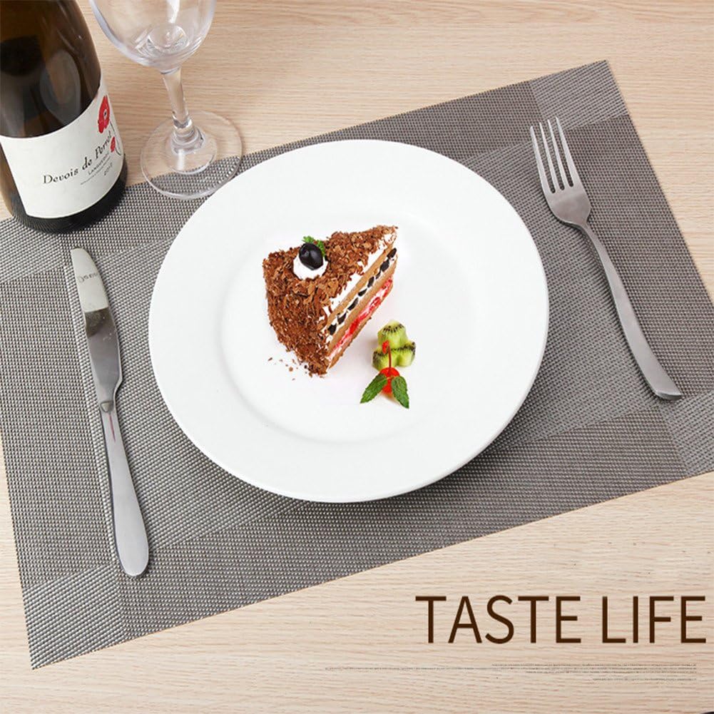 Detalle 2 de Fontic 6er Set Platzsets 30x45 cm – rutschfest, abwaschbar und hitzebeständig aus PVC