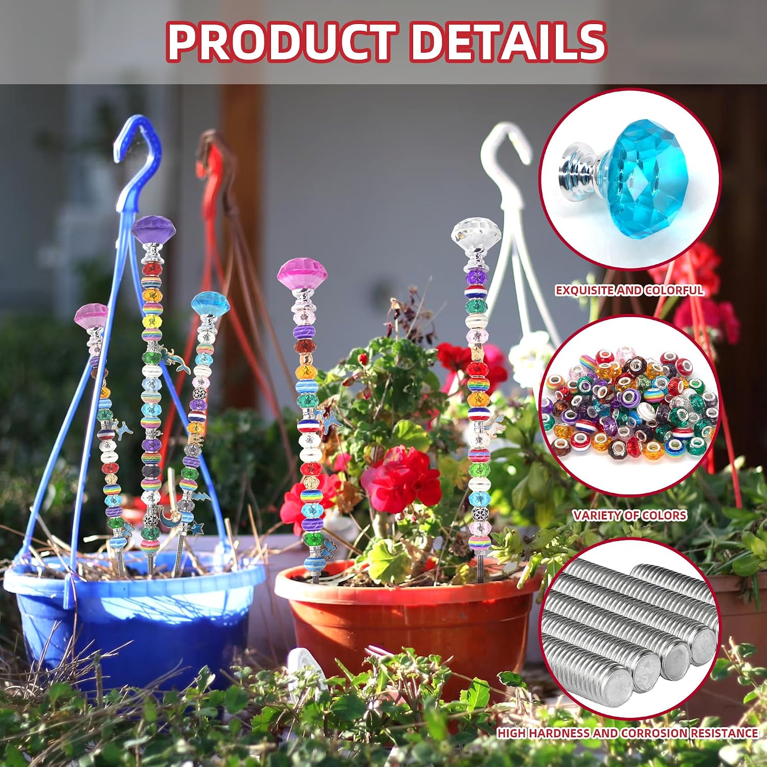 Detalle 2 de DIY Fairy Garden Stakes Kit, 129-piece set