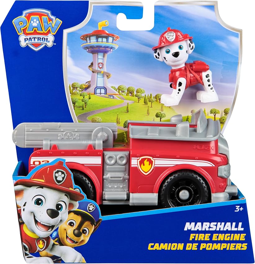 Detalle 2 de Patrulla Canina Camión bomberos 15 cm con Marshall 🚒