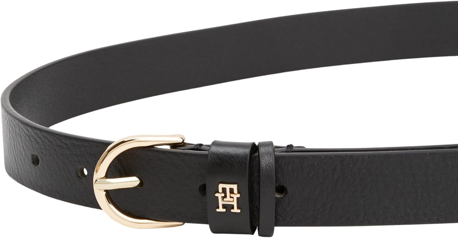 Thumbnail 2 de Tommy Hilfiger Ceinture femme Essential Effortless en cuir, boucle ronde
