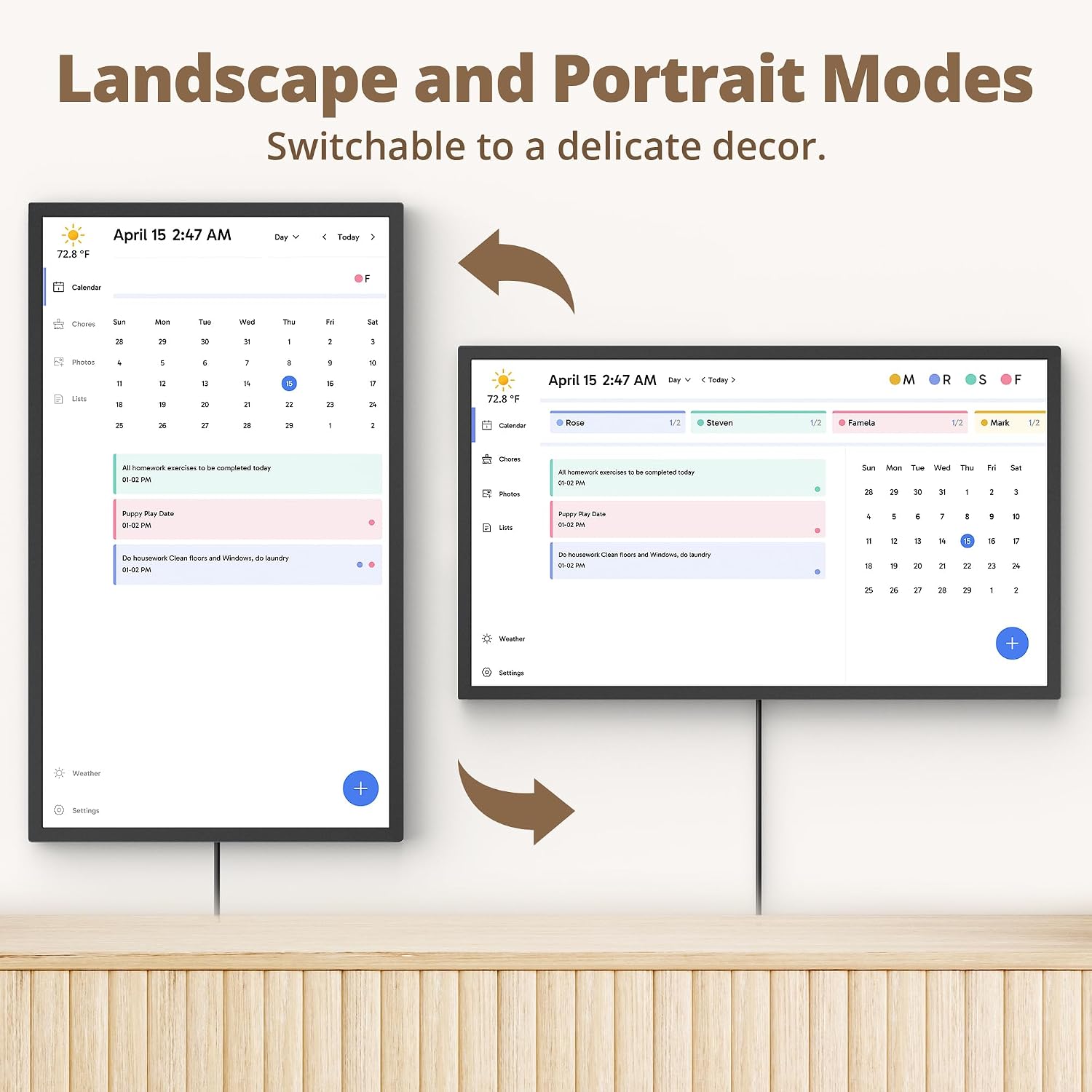Thumbnail 6 de Dragon Touch 2026 Digital Calendar 27 inch