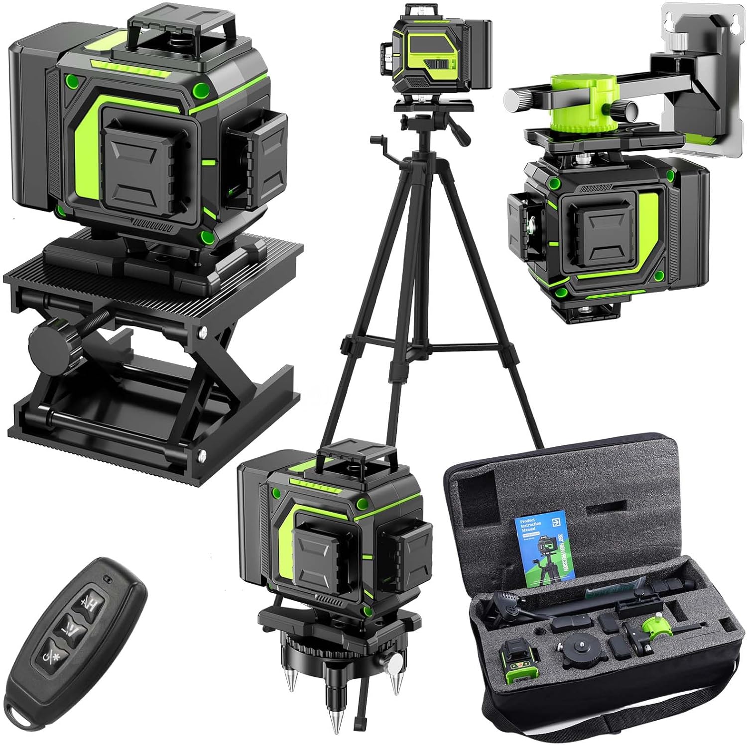 Detalle de Nivel láser 4D 360° 16 líneas con trípode