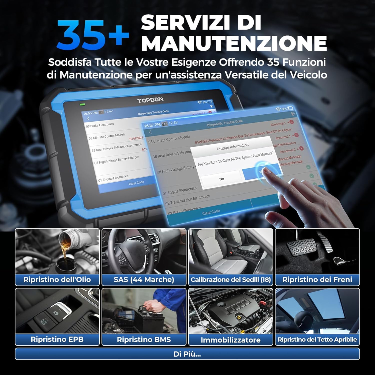 Thumbnail 3 de TOPDON ArtiDiag Pro V2.0 OBD2 con controllo bidirezionale e codifica ECU