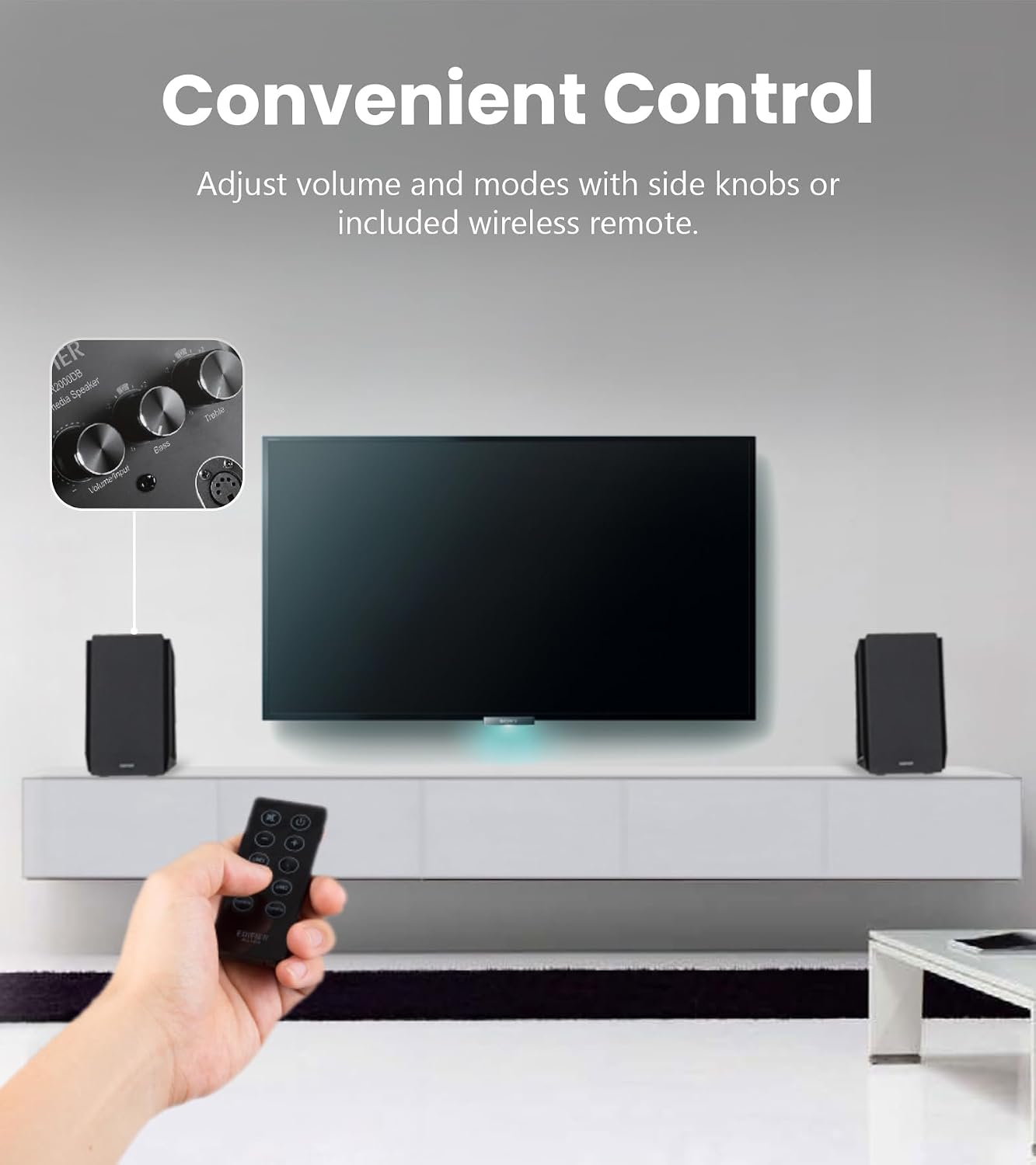 Thumbnail 6 de Edifier R2000DB Active Bookshelf Speakers, Bluetooth, Optical, 120 W RMS