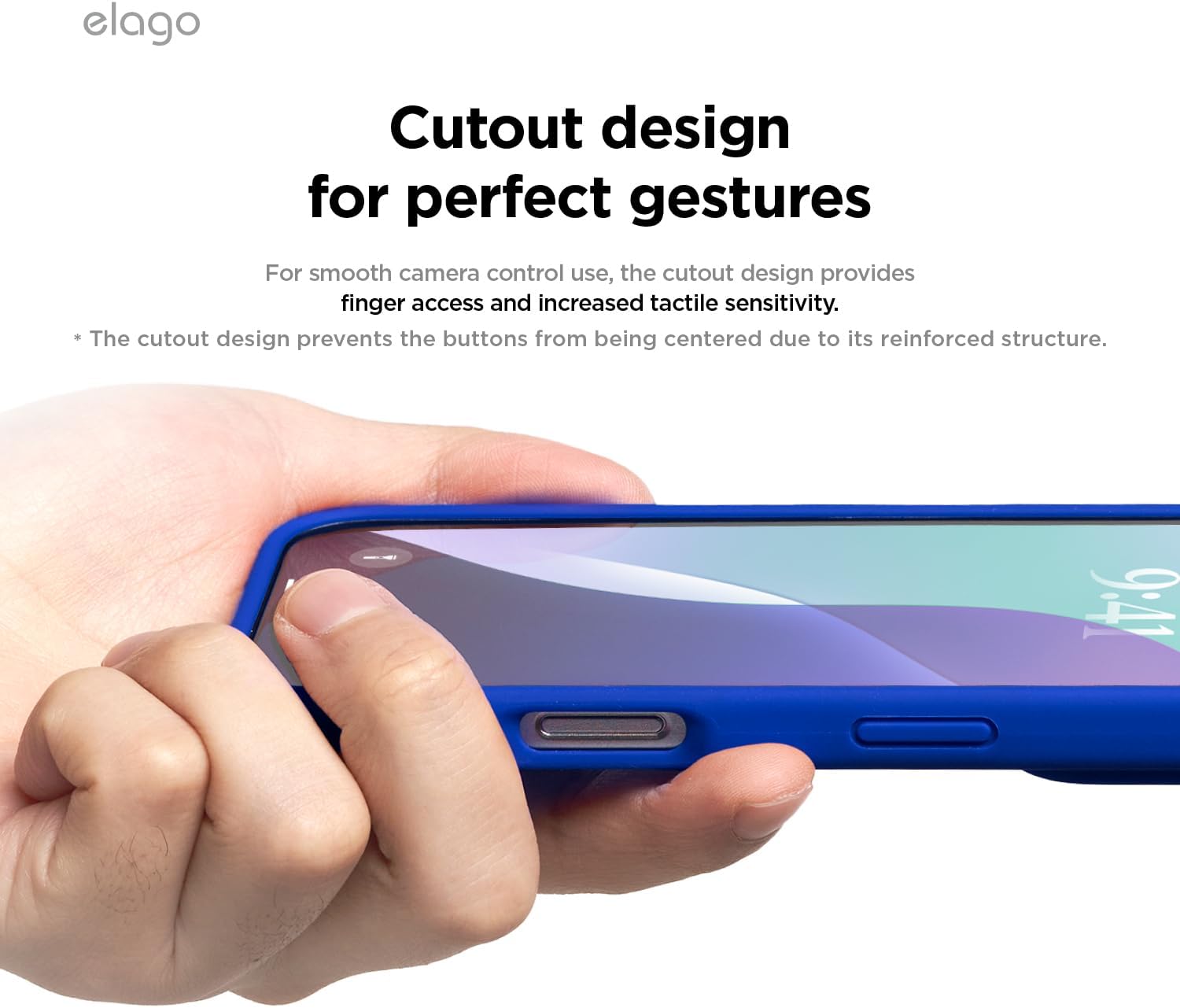 Thumbnail 5 de elago Coque Silicone Liquide Premium pour iPhone 16 Pro Max (Bleu Cobalt) — étui mince antichoc avec microfibre antirayures