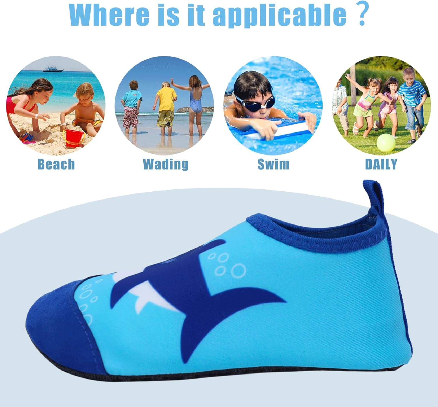 Thumbnail 4 de Chaussons aquatiques TMEOG pour enfants – Chaussures d'eau mixtes