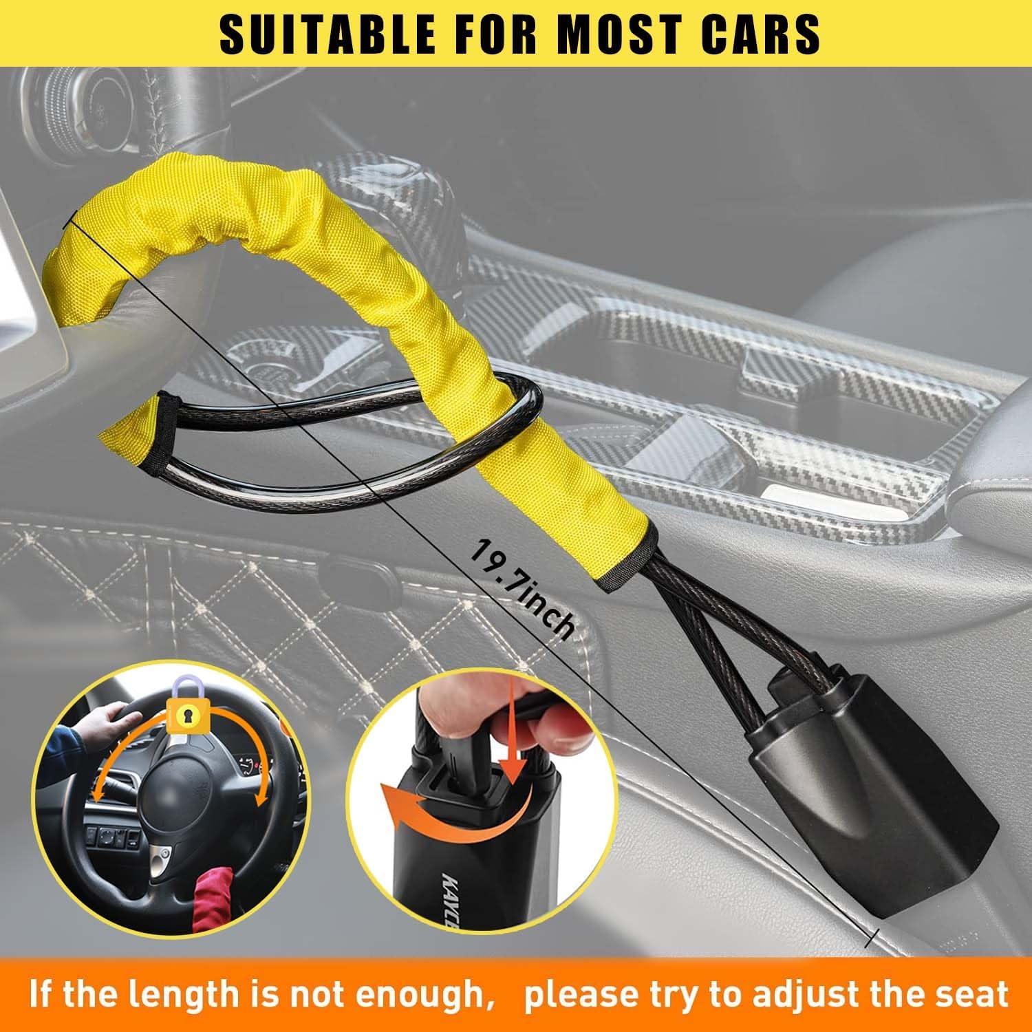 Thumbnail 2 de YUFANYA Steering Wheel Lock YF102801
