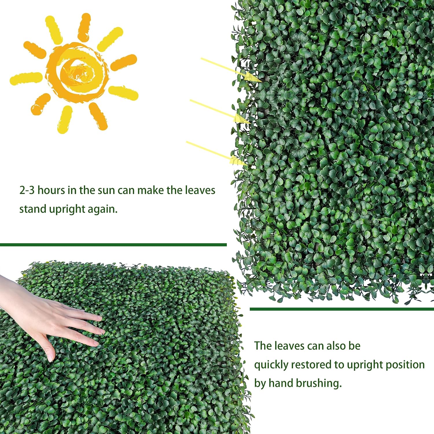 Detalle 2 de ODTORY Boxwood Hedge Panels 72.5 sqft