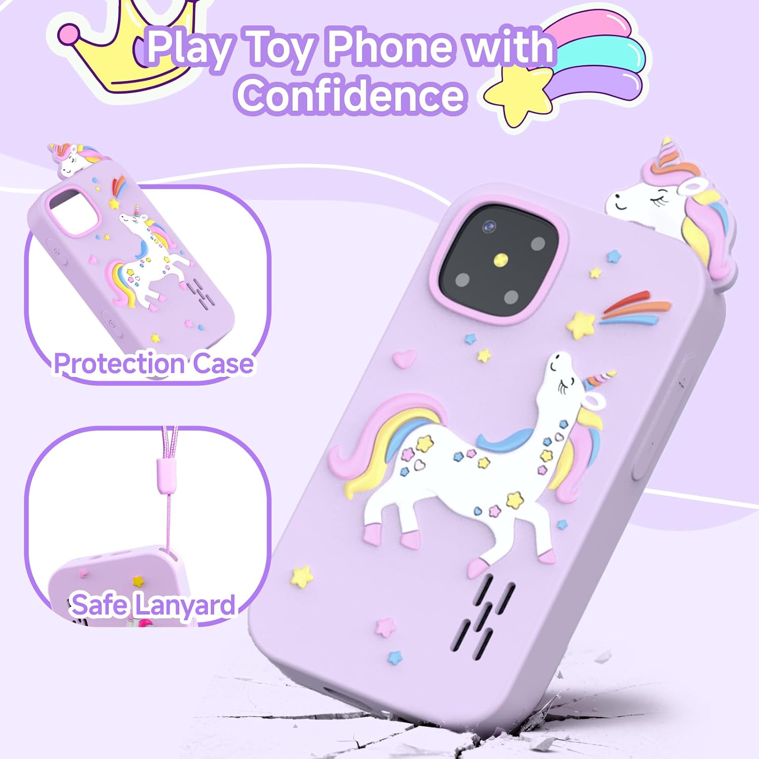Thumbnail 5 de Kids Smart Phone Toy 8G Touchscreen for Ages 3-9