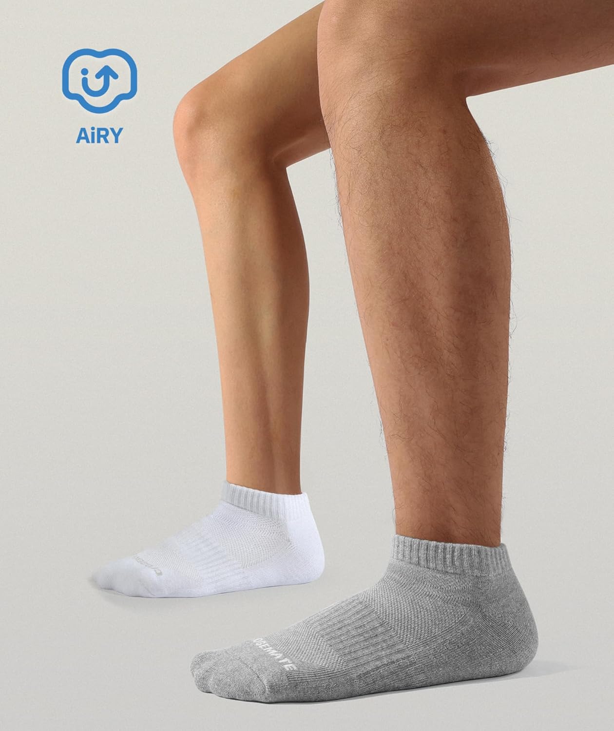 Thumbnail 5 de CLOSEMATE – Lot de 6 paires de chaussettes basses antidérapantes respirantes (39-42 / 43-46) en coton