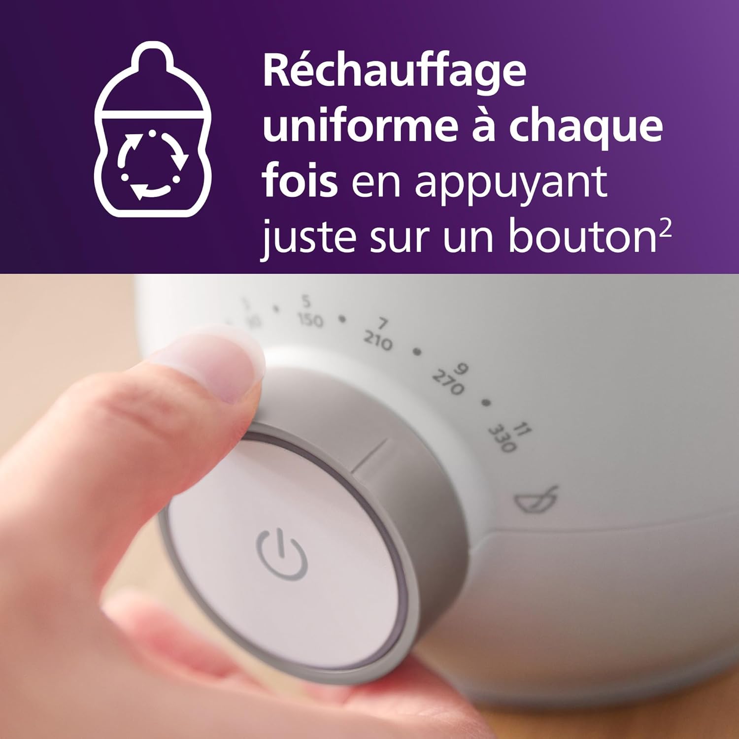 Detalle 2 de Philips Avent SCF358/00 chauffe-biberon 330 ml