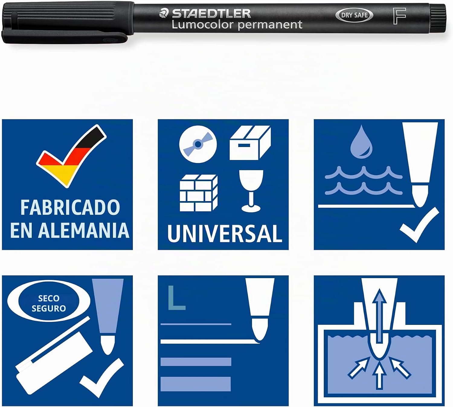 Detalle de STAEDTLER Lumocolor 318 Rotulador permanente negro 0,6 mm
