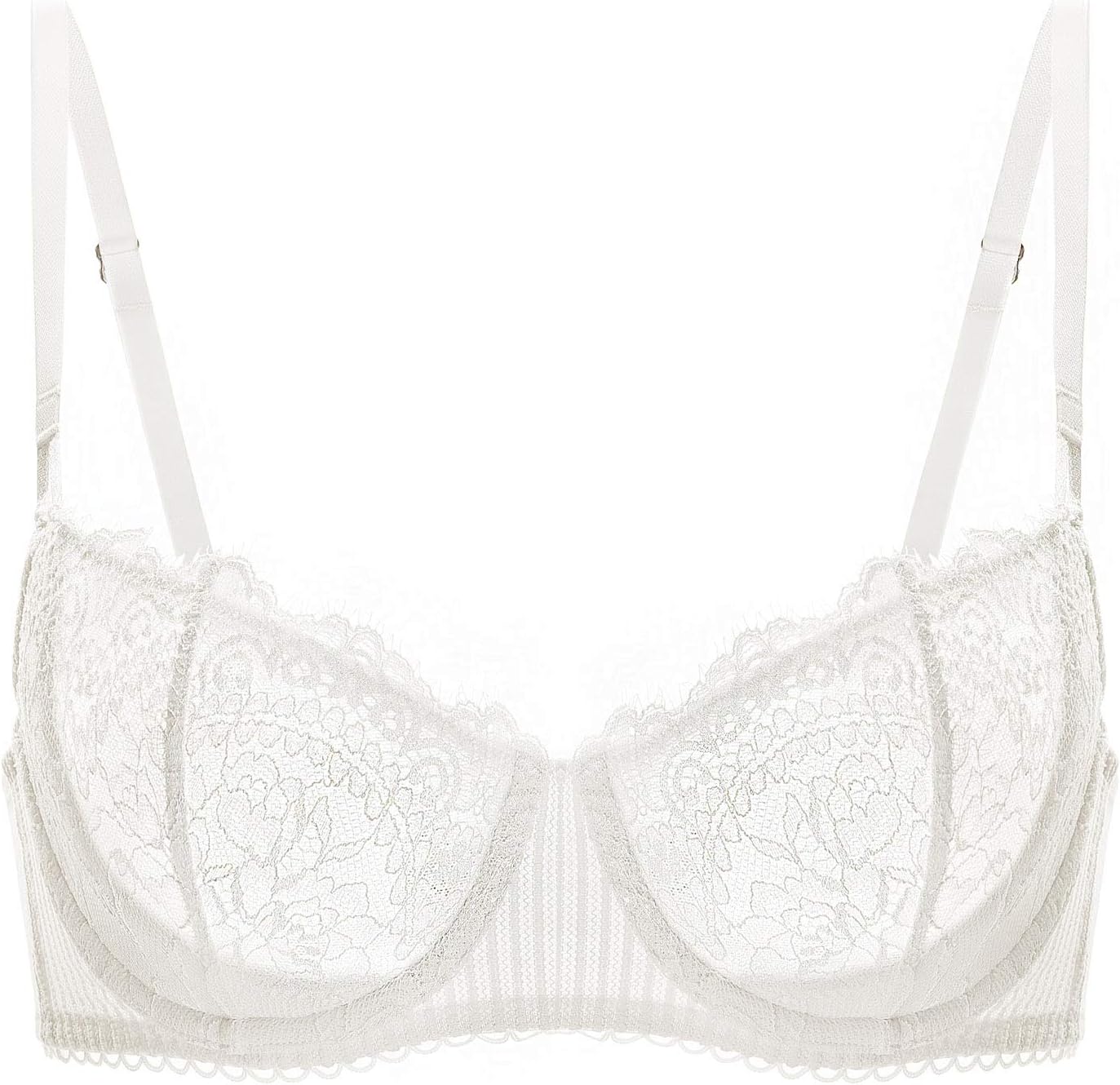 Detalle de DOBREVA Soutien‑Gorge Balconnet Transparent Sexy