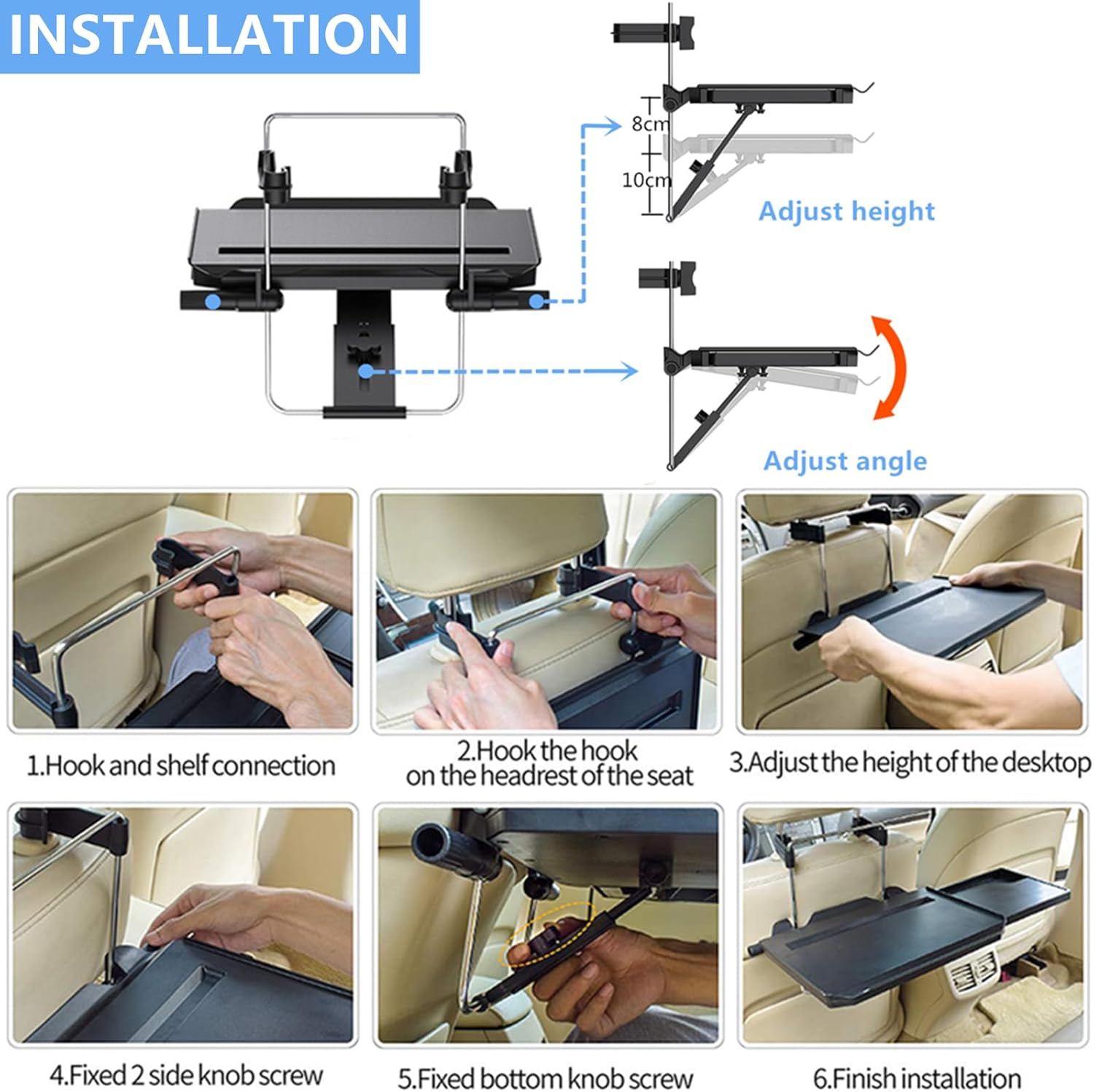 Thumbnail 4 de XERGUR Car Steering Wheel Tray 2-in-1