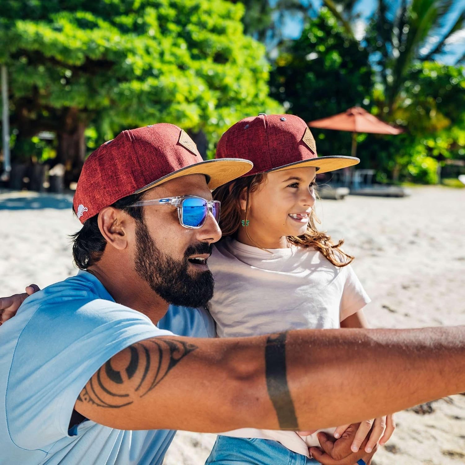 Thumbnail 1 de Soulbuddy Vater–Sohn Baseball Cap Set – 2er Partnerlook, One Size + Kindergröße