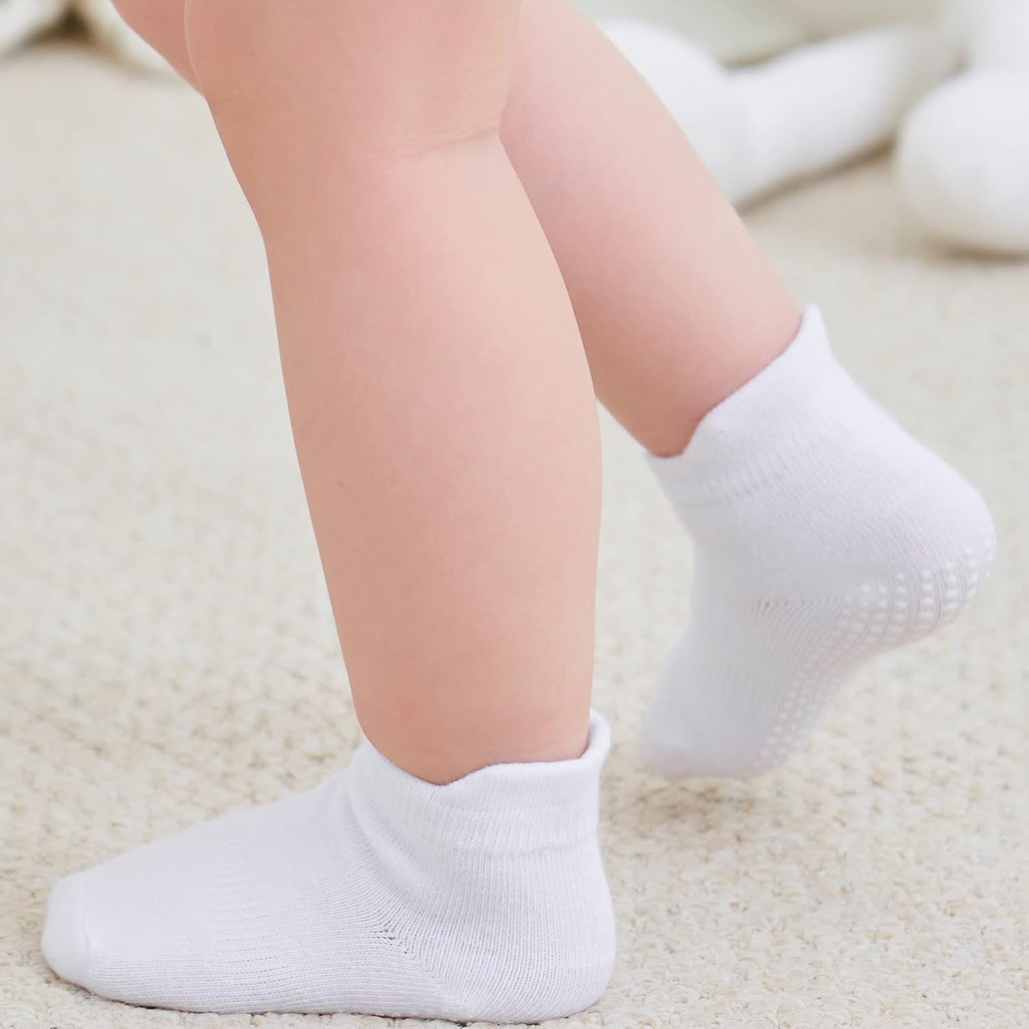 Thumbnail 2 de Zaples Baby Non Slip Grip Ankle Socks with Non Skid Soles — 9 Pack, Cotton-Rich, All-Season Anti-Slip