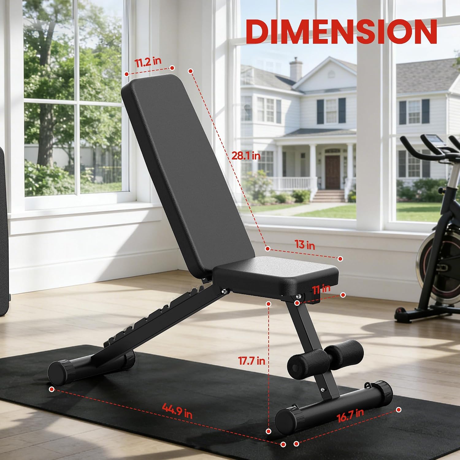 Detalle 1 de Steelite AZ6040VC-06 Adjustable Weight Bench, 720 lb Capacity, 8 Positions