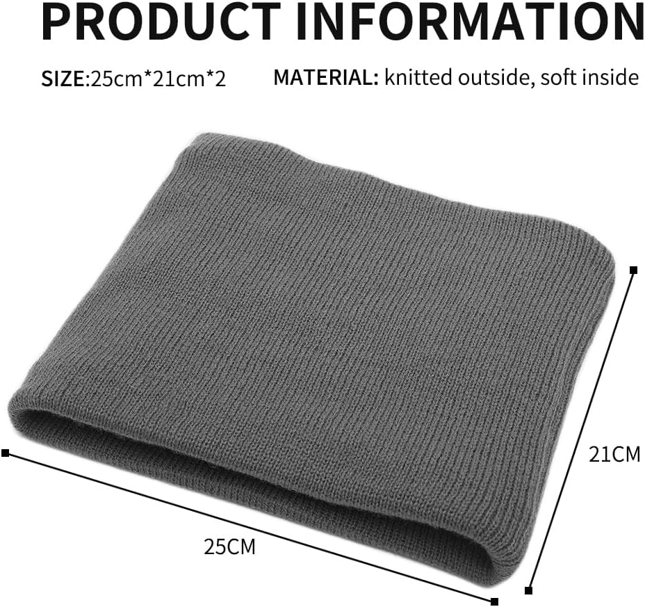 Detalle 2 de HGDGears Winter Neck Warmer for Men – Double-layer windproof thermal snood scarf for outdoor cycling, skiing and more