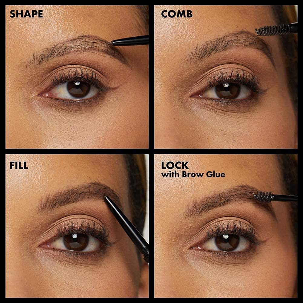 Detalle de NYX Micro Brow Pencil Ash Brown – beidseitig, ultradünn und vegan
