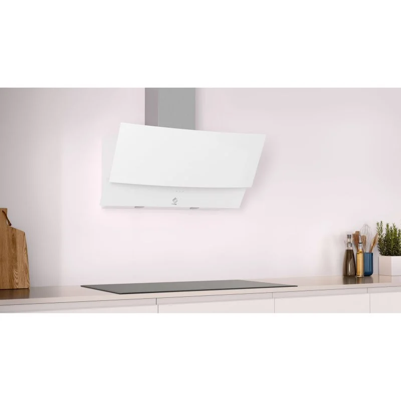 Thumbnail 2 de Balay 3BC585GB campana decorativa inclinada Cristal Blanco de 80 cm con LED