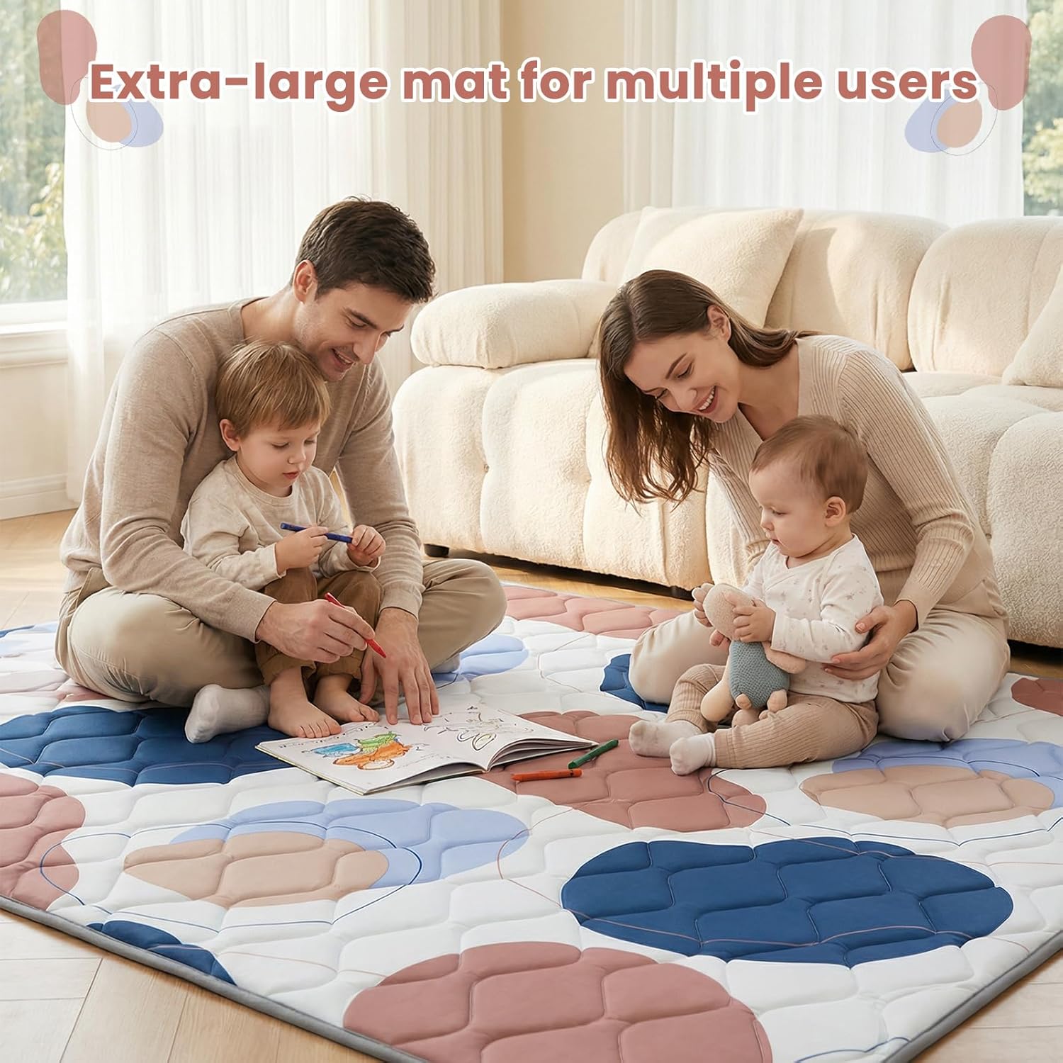 Thumbnail 4 de UBRAVOO Baby Play Mat 71 x 59 inches