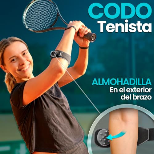 Detalle de NativoDex Codera Epicondilitis: Brazalete y Cincha para Hombre y Mujer