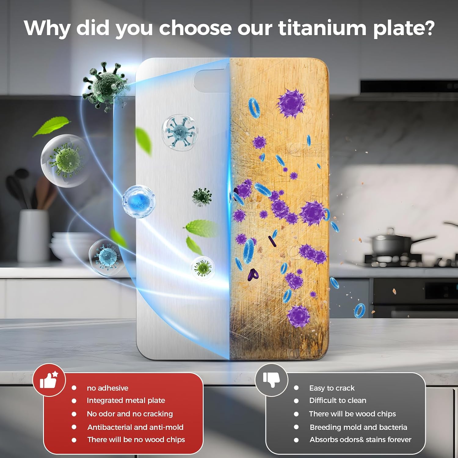 Thumbnail 3 de Titanium Cutting Board Set, 100% Pure Titanium