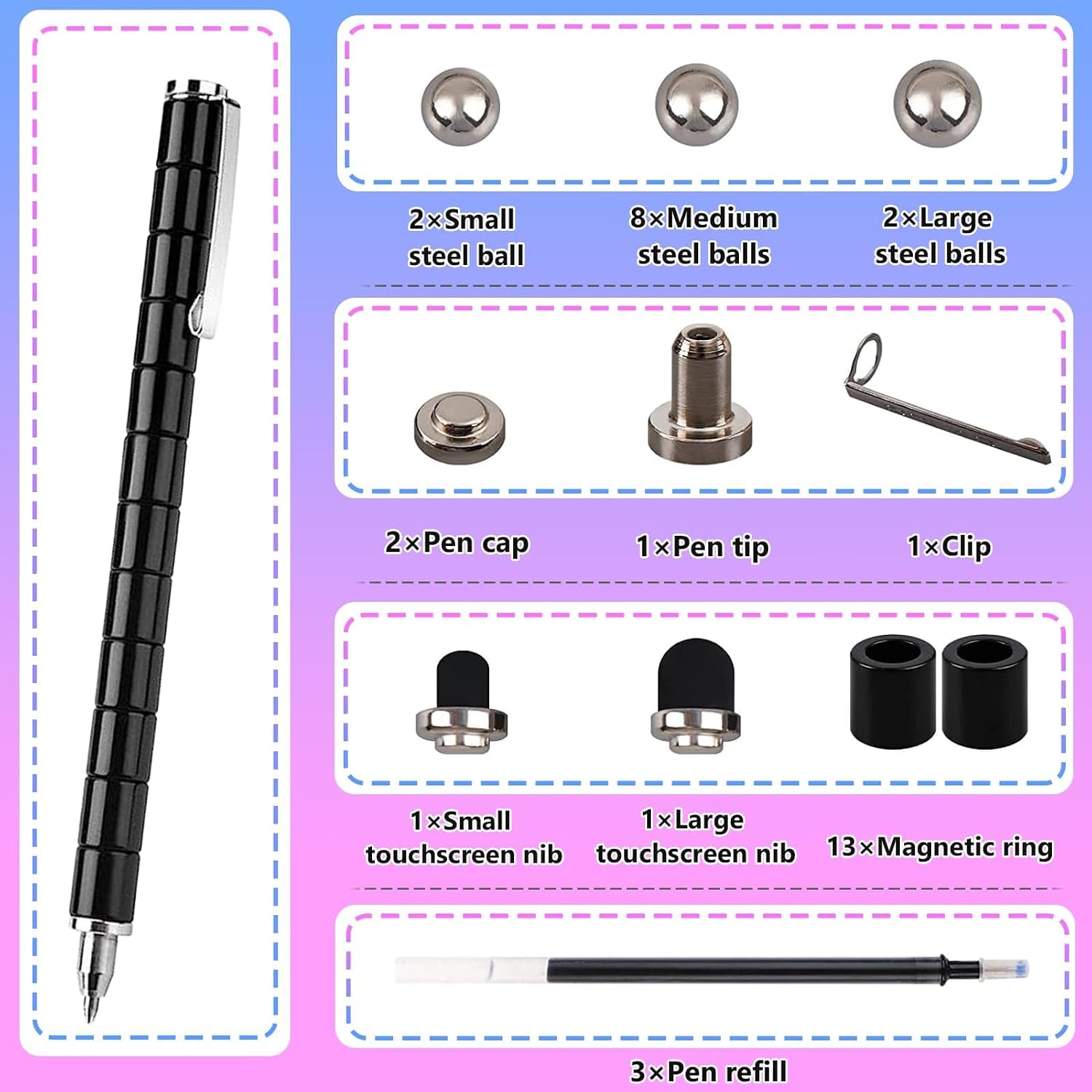 Thumbnail 3 de Fidget Pen Gifts Magnetic Toy for Teens