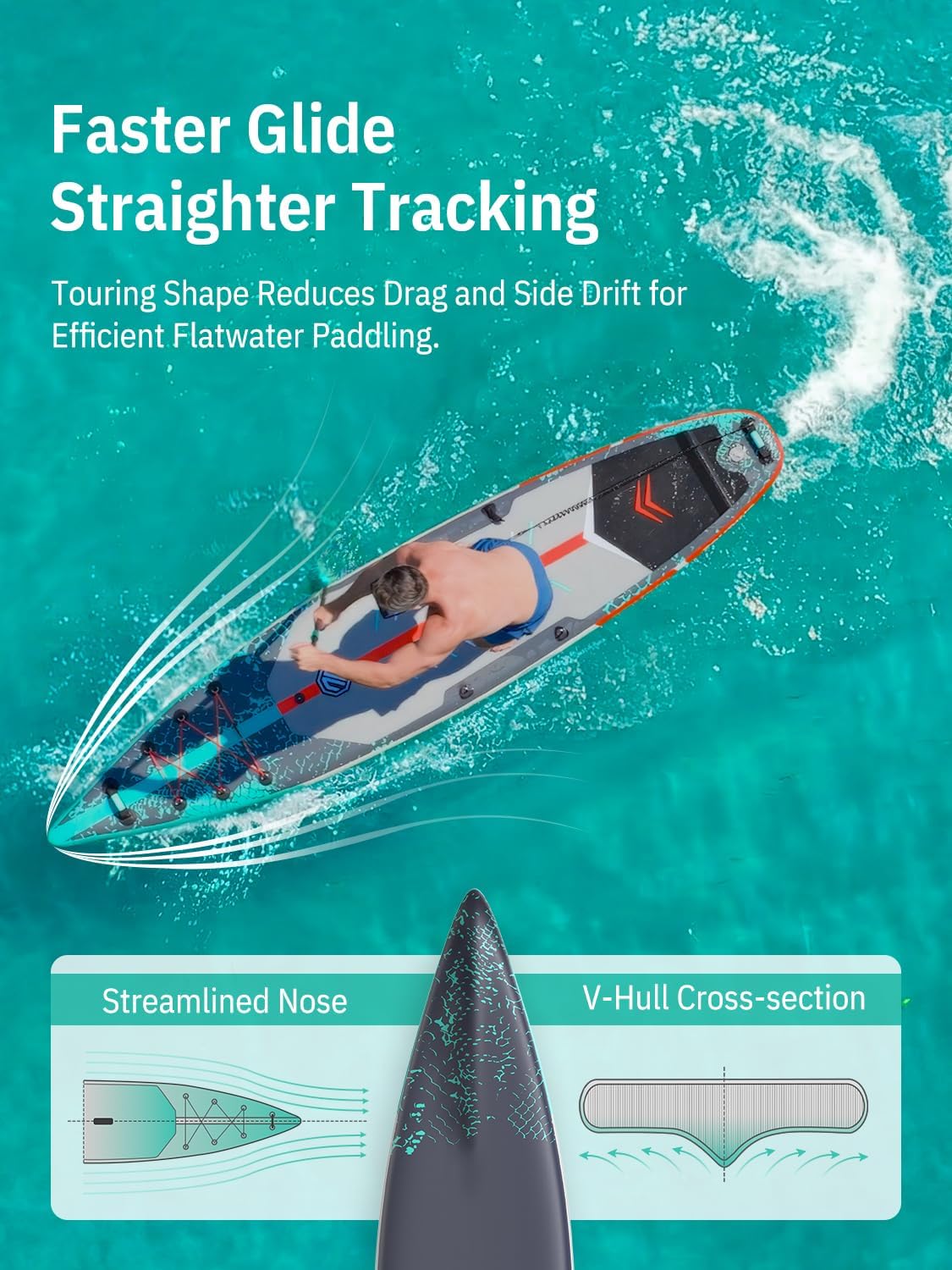 Detalle de Niphean 10'6" Inflatable Stand Up Paddle Board 🏄