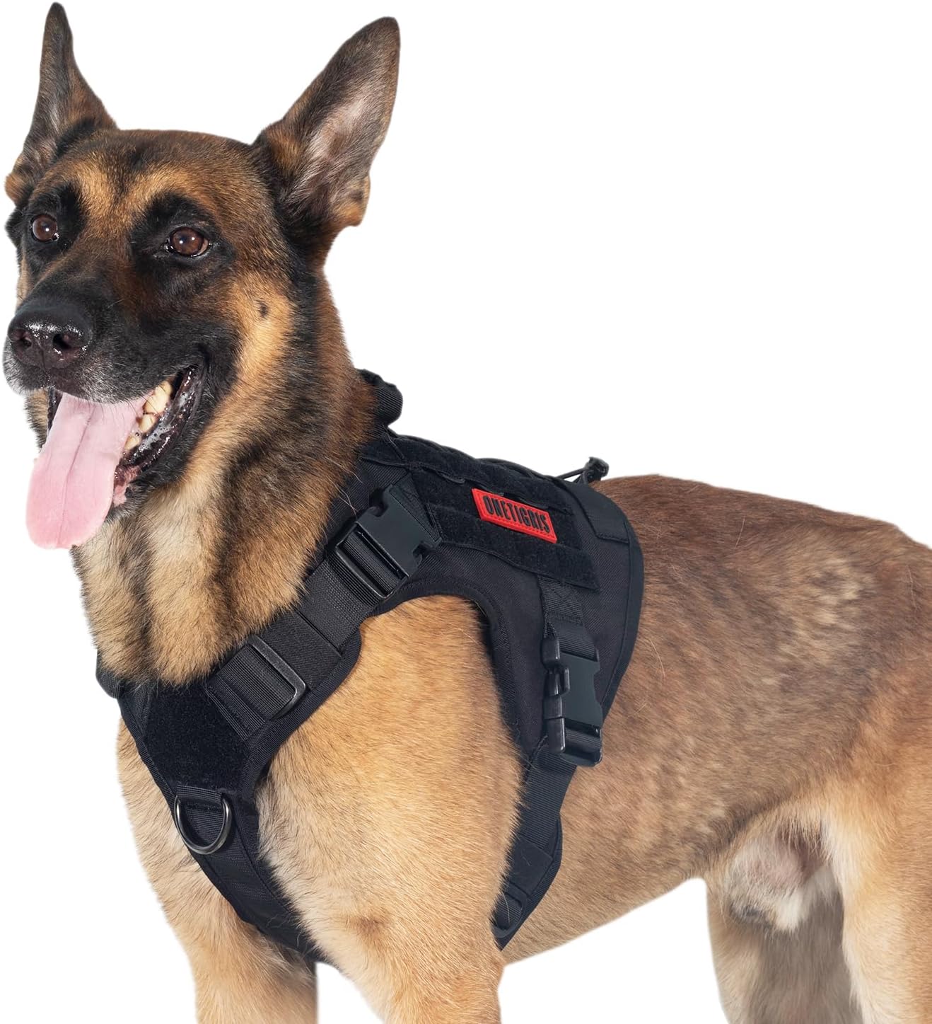 Thumbnail 6 de OneTigris Fire Watch : Harnais Tactique pour Chien – Gris, Taille M, poignée et 2 Anneaux en D