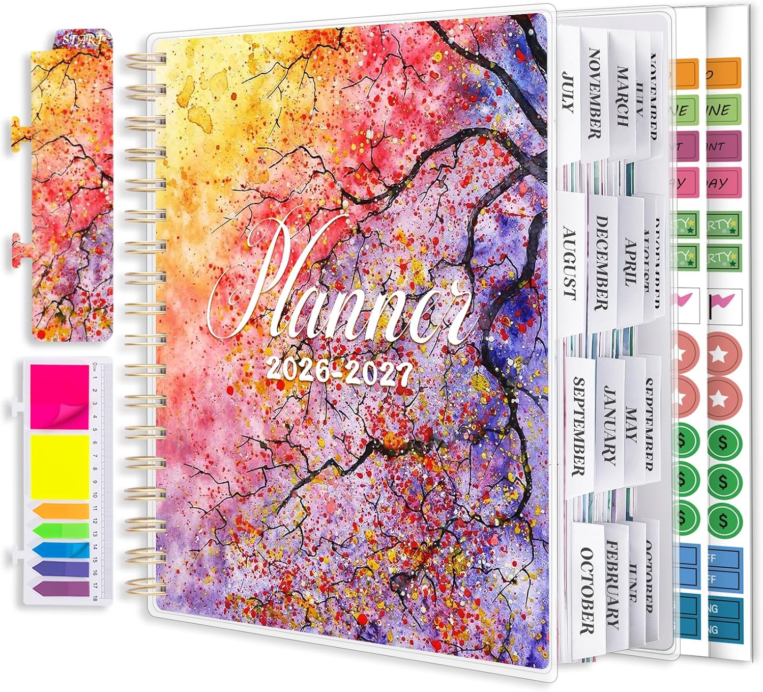 Detalle de montcool MCOPAPAT2407 2026–2027 Academic Planner, 18-Month Weekly and Monthly