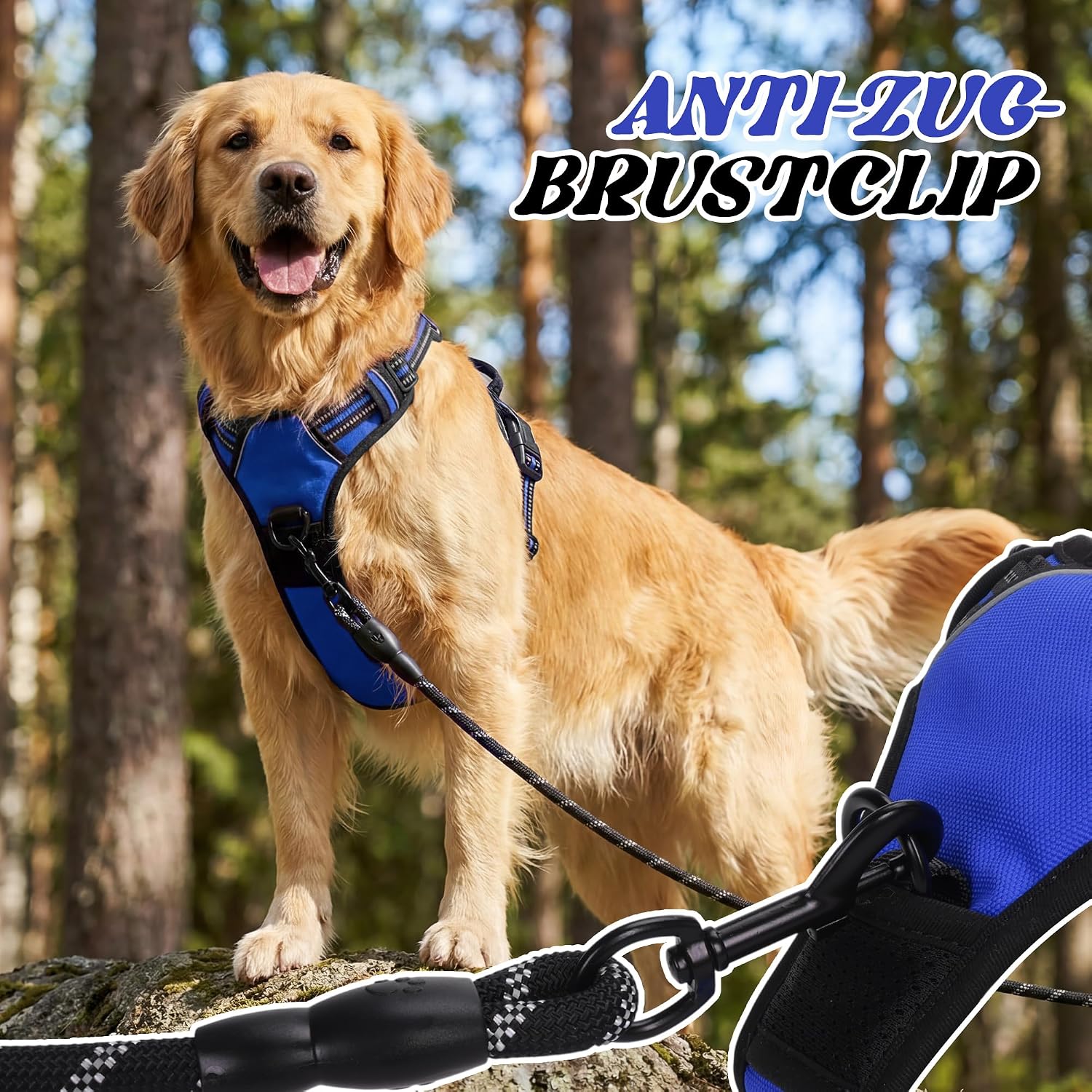 Detalle 2 de Funfox Hundegeschirr mit Griff M