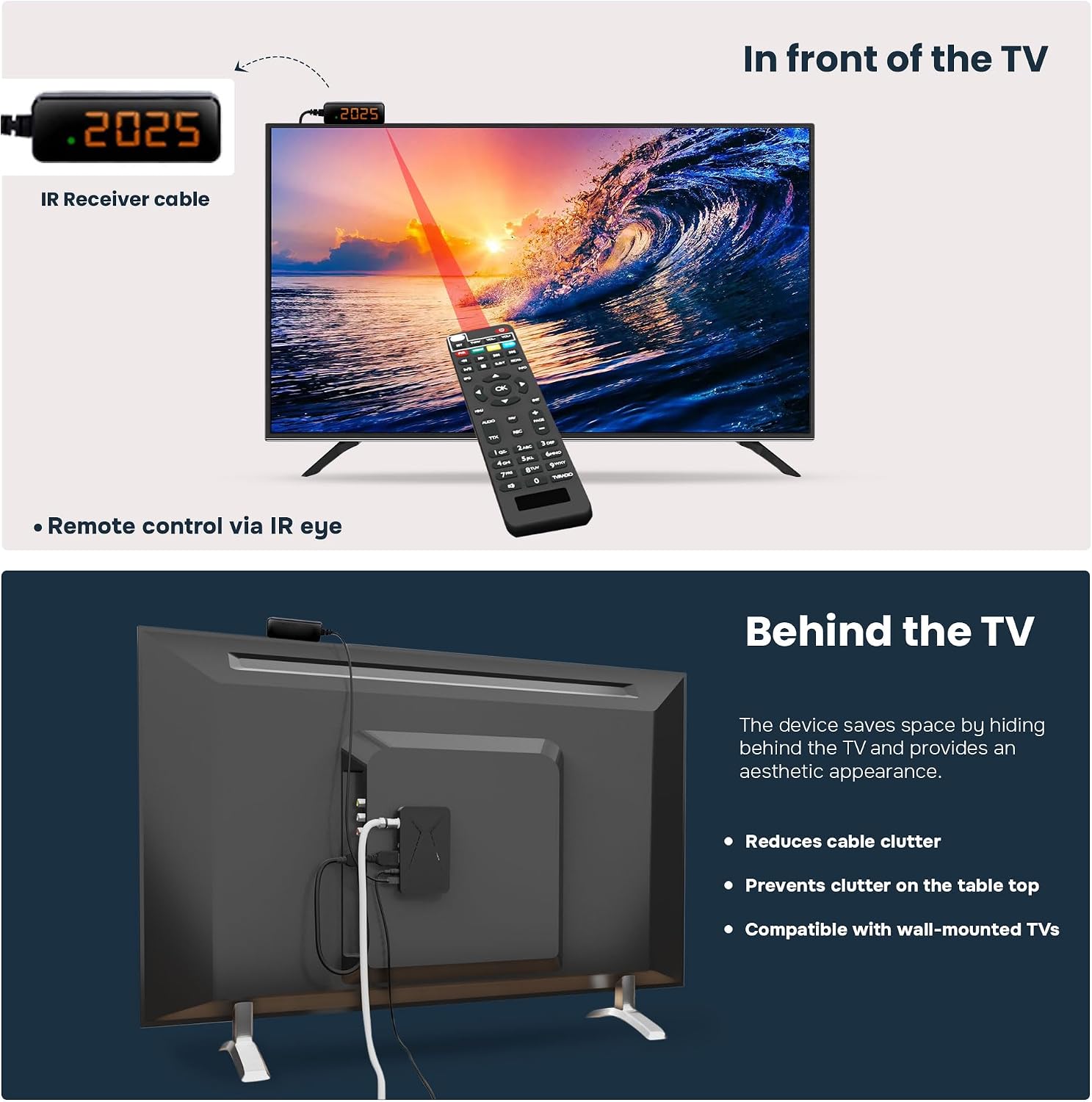 Detalle 2 de HD-line 26100 Mini Sat Receiver DVB-S2 – ARD & ZDF SD, Full HD 1080p, UHD USB