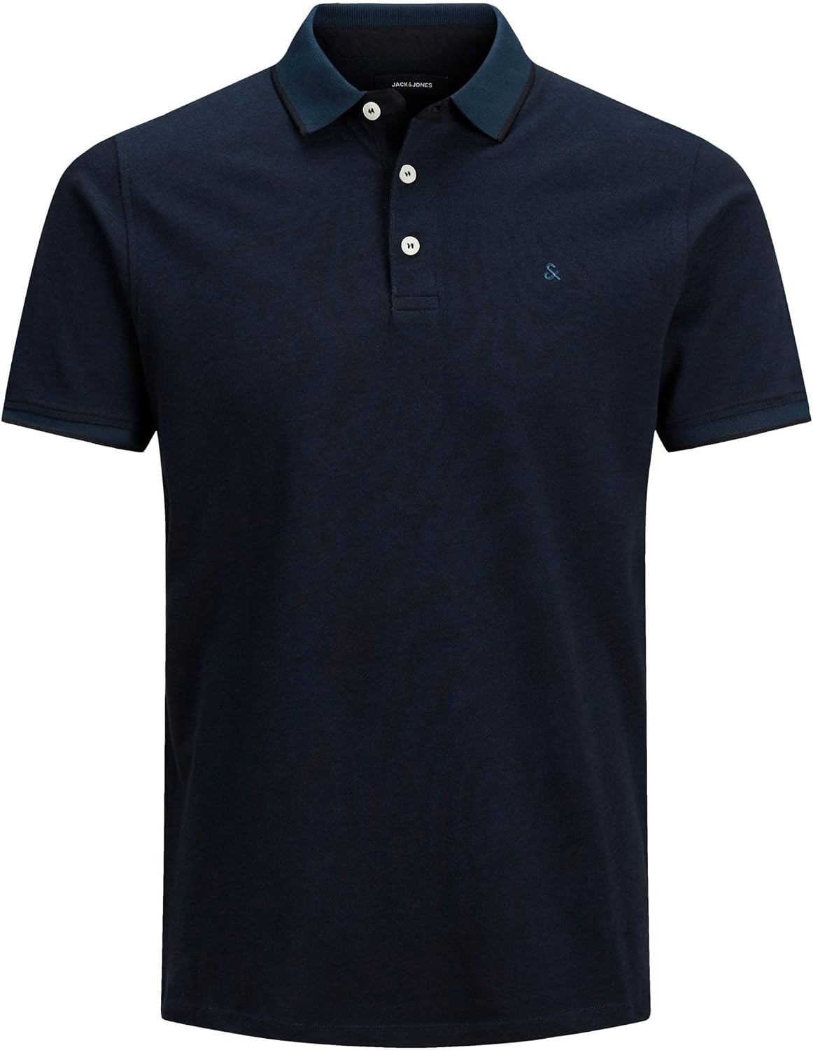 Detalle de Jack & Jones Herren Jjepaulos Polo Ss Noos Polo… (1er Pack) – Polohemd aus 100% Baumwolle