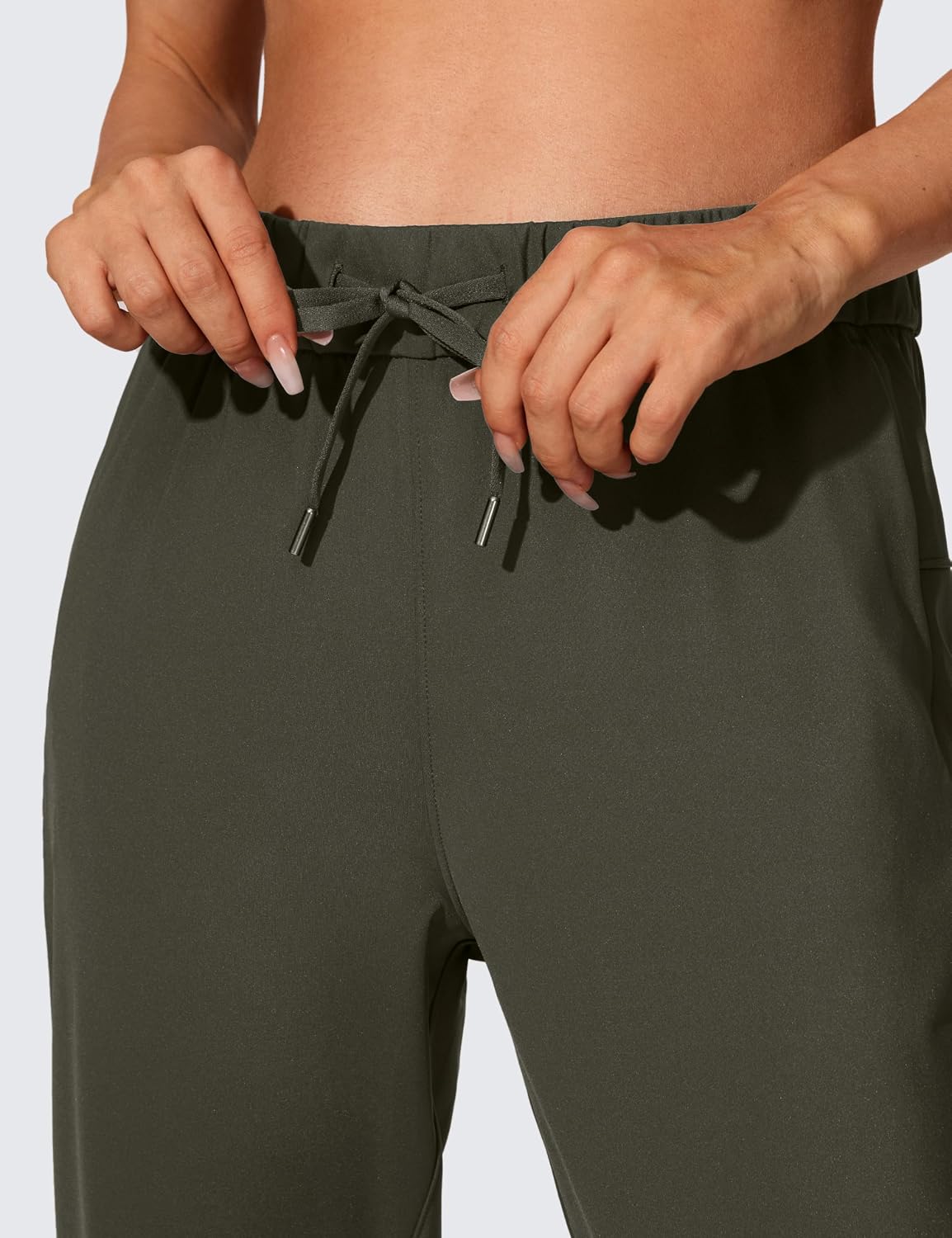 Detalle de CRZ YOGA Donna Pantaloni da Jogging con Coulisse: comfort casual con tasche laterali